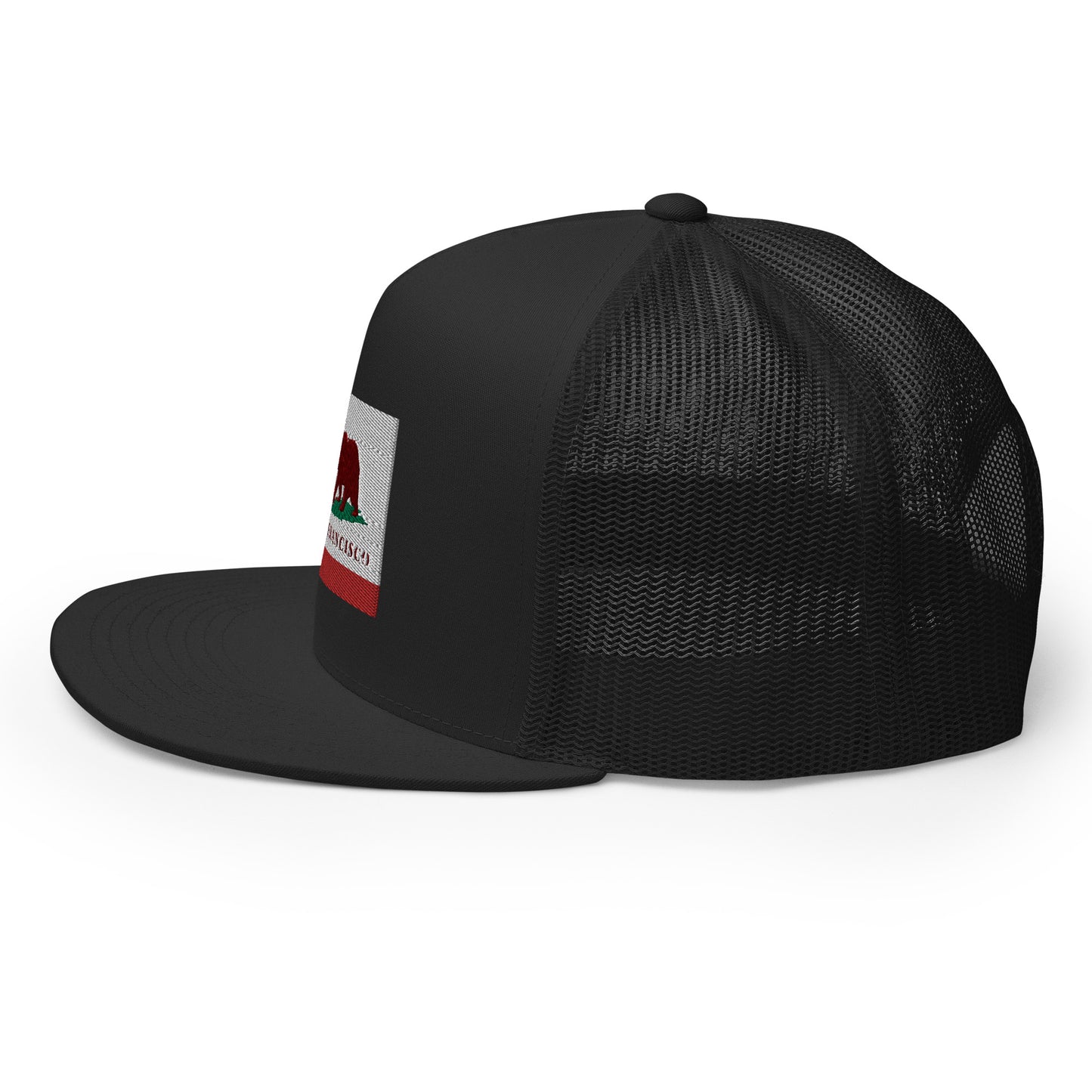 San Francisco CA Flag Trucker Hat - CAFlags