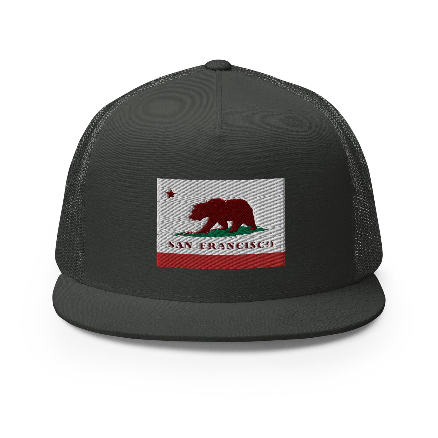 San Francisco CA Flag Trucker Hat - CAFlags