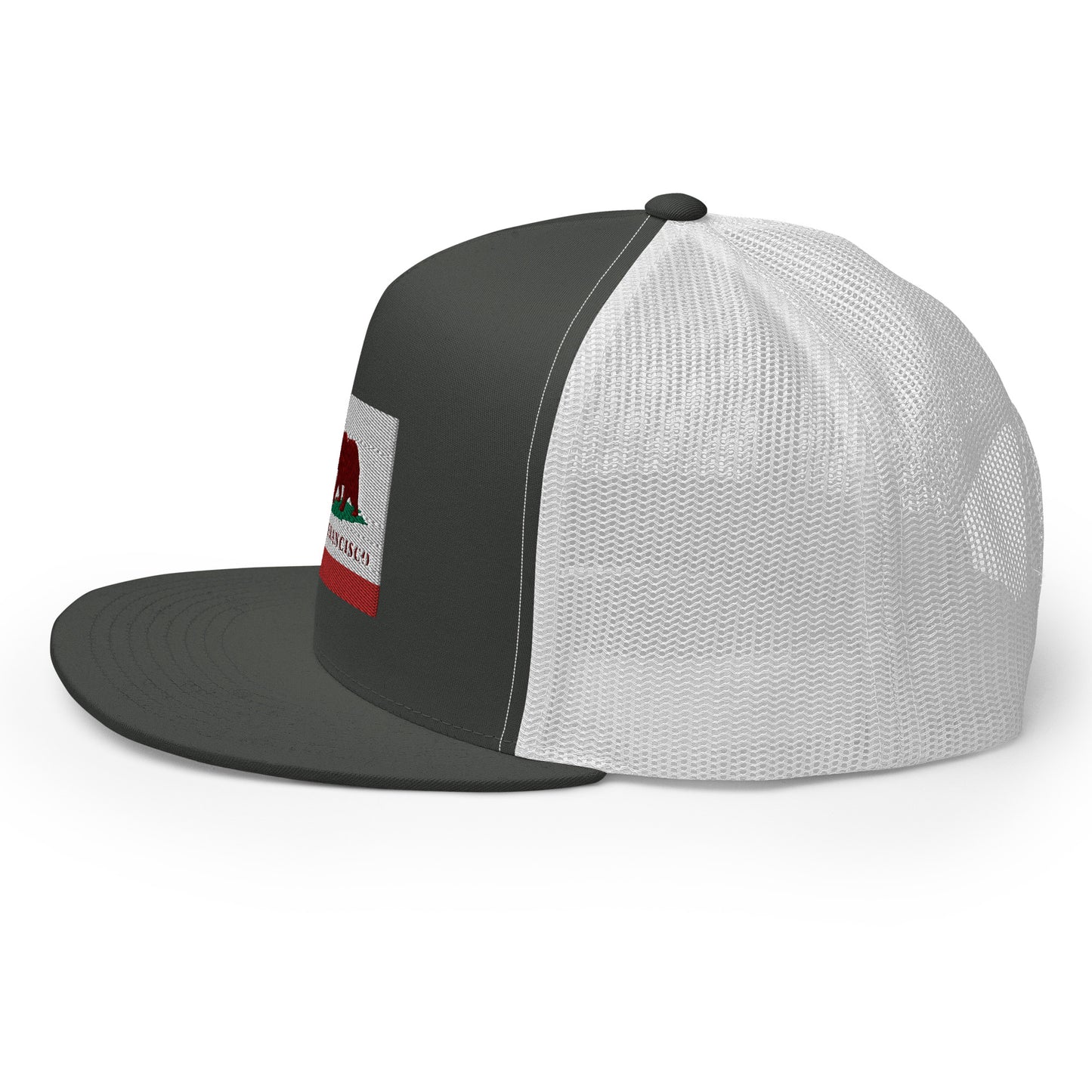 San Francisco CA Flag Trucker Hat - CAFlags
