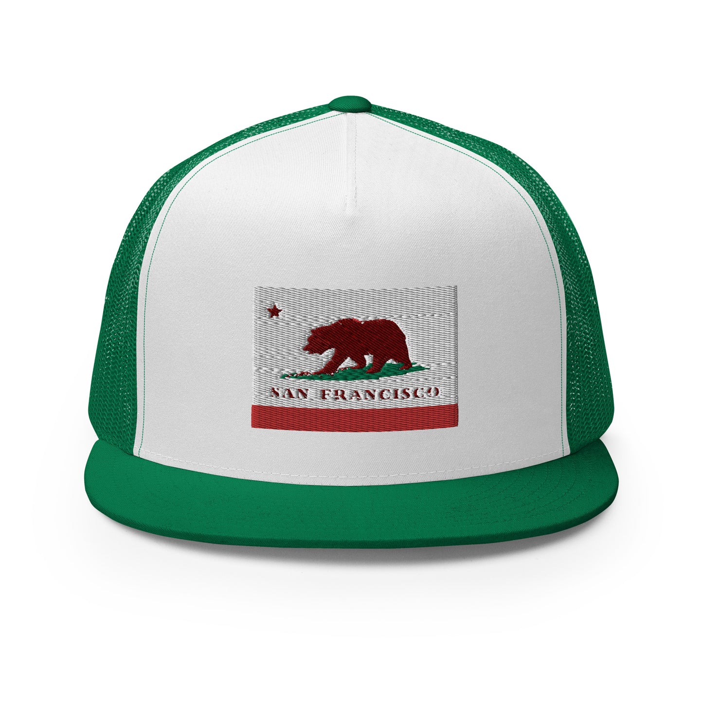 San Francisco CA Flag Trucker Hat - CAFlags