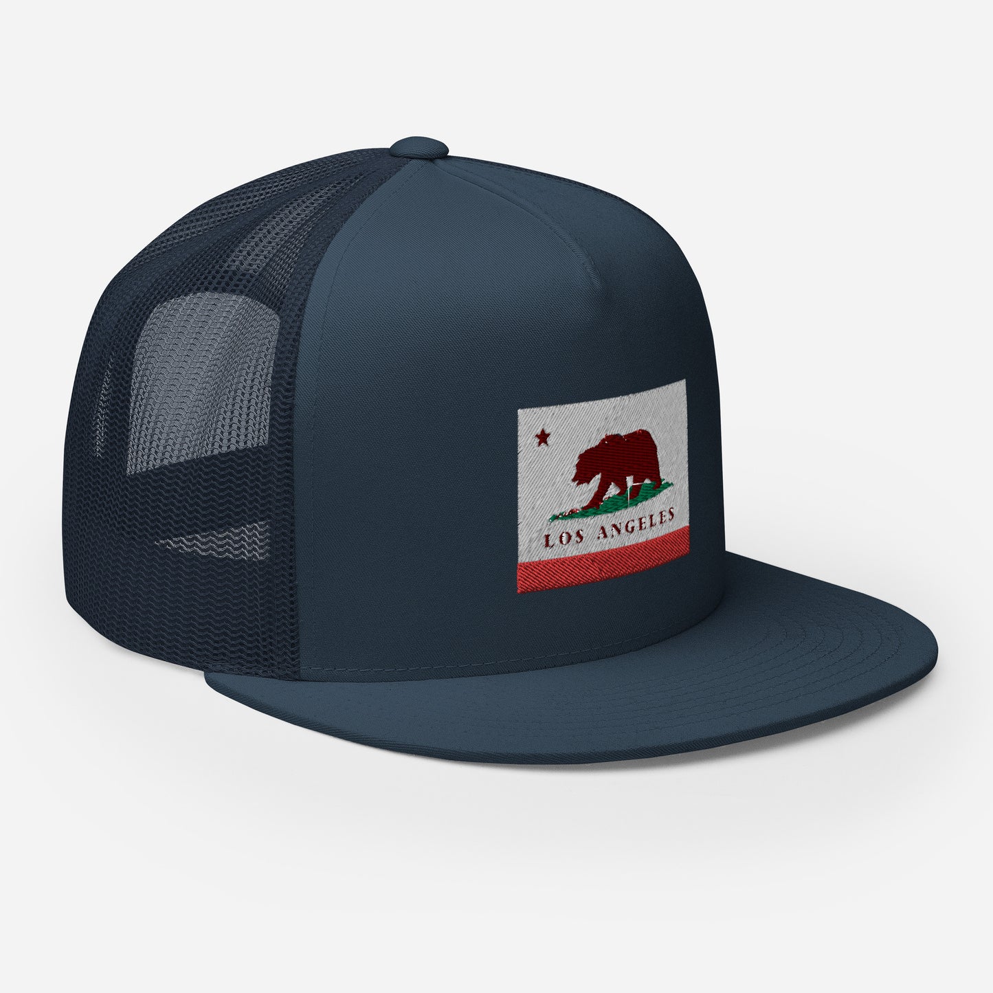 Blue Los Angeles CA Trucker Hat
