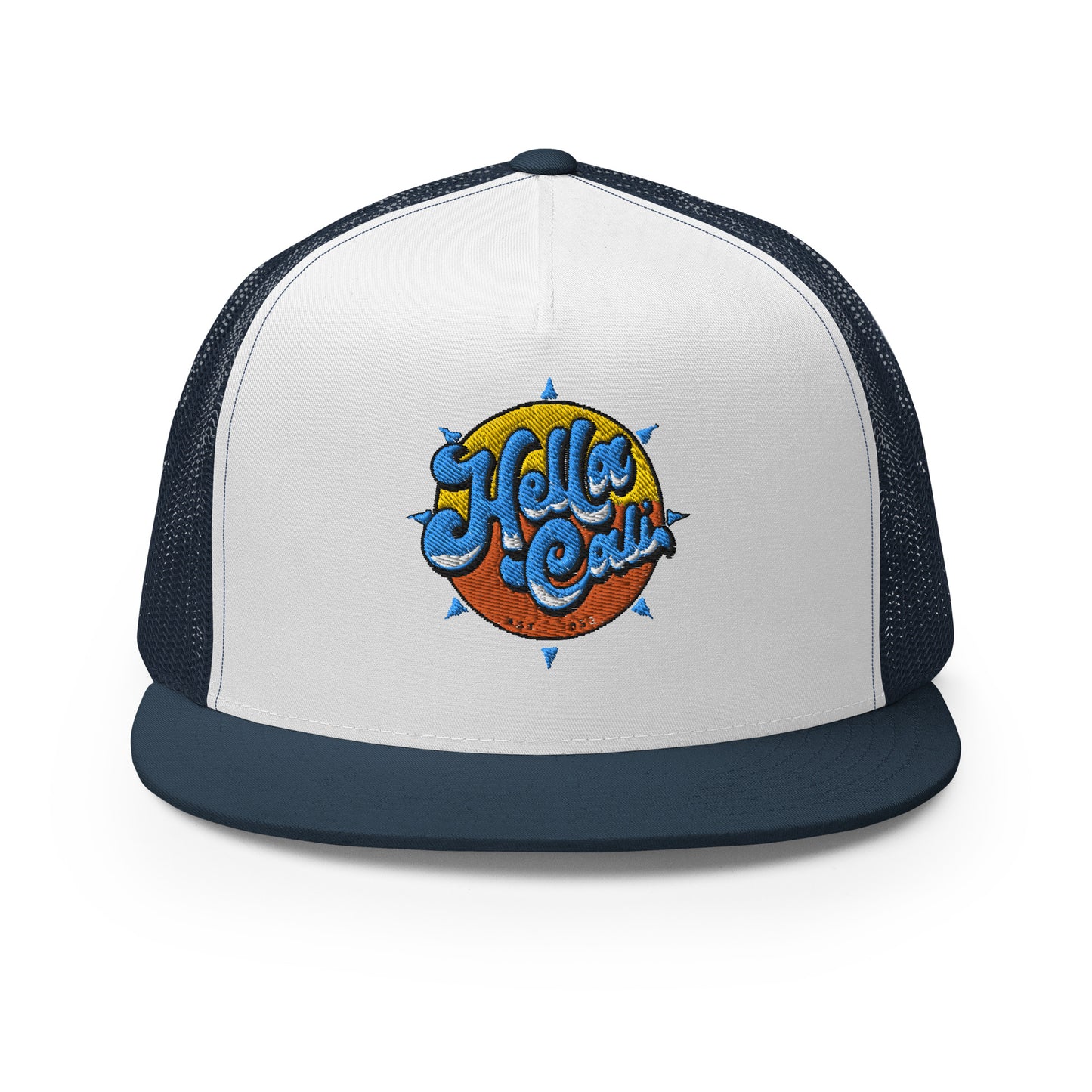 Hella Cali Blue Lettering Trucker Cap