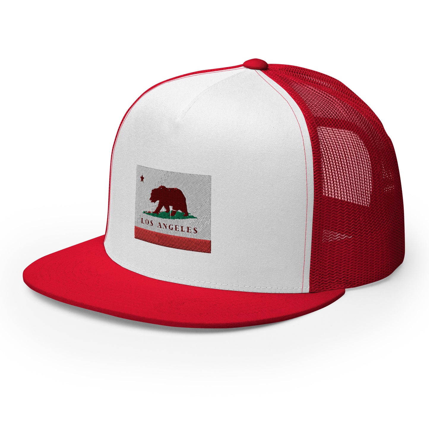 Los Angeles CA Trucker Cap - CAFlags