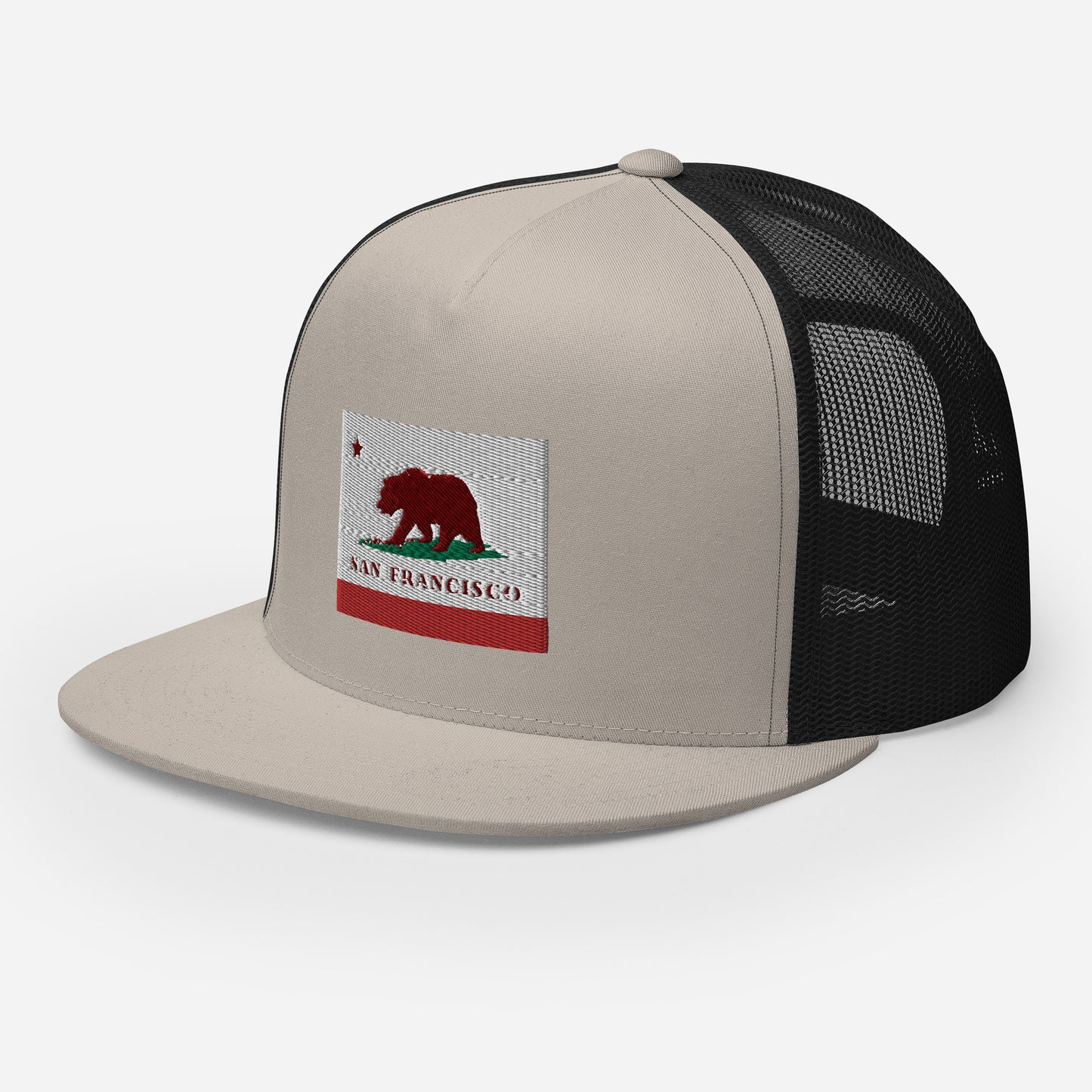 silver San Francisco Trucker Hat