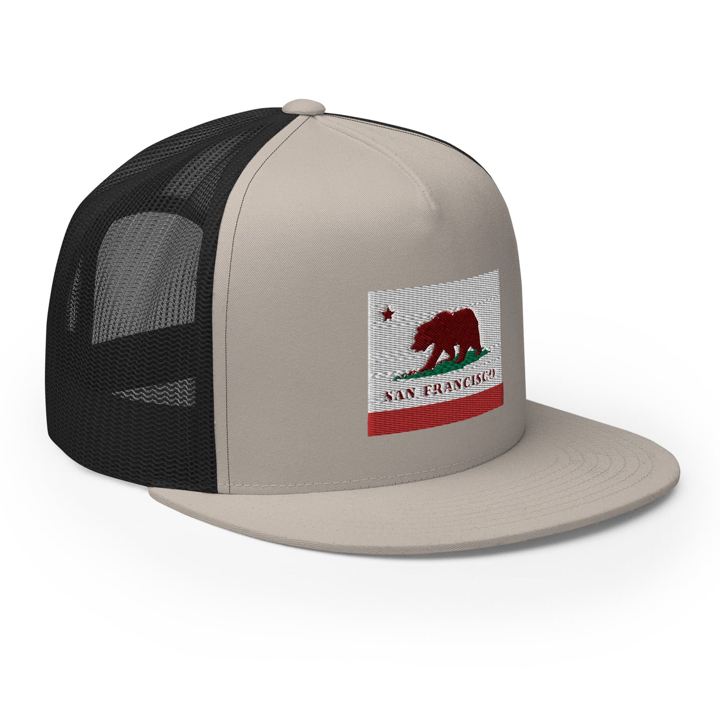San Francisco CA Flag Trucker Hat - CAFlags