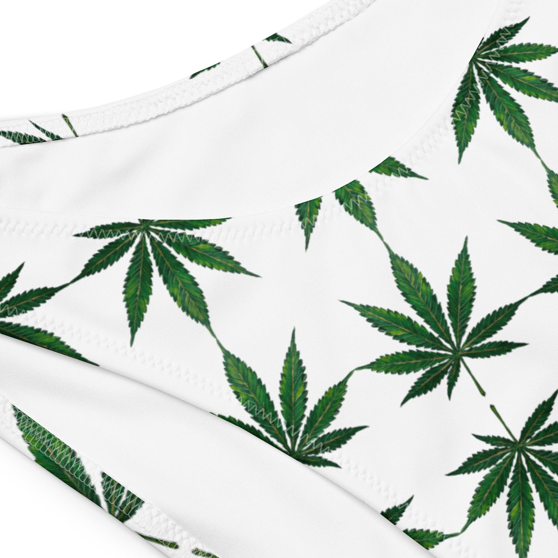 Marijuana Leaf Print Bikini