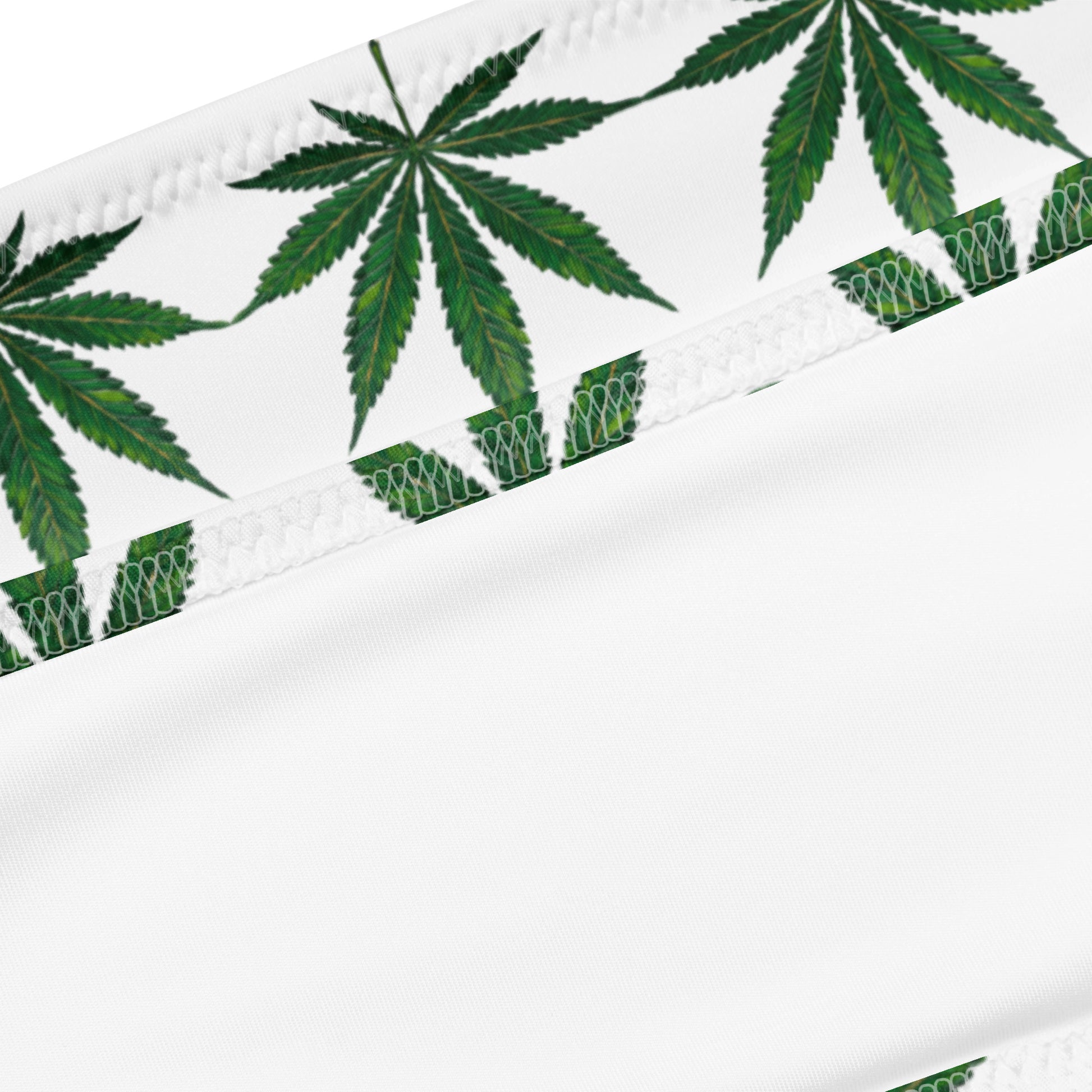 Bikini with weed leaf design