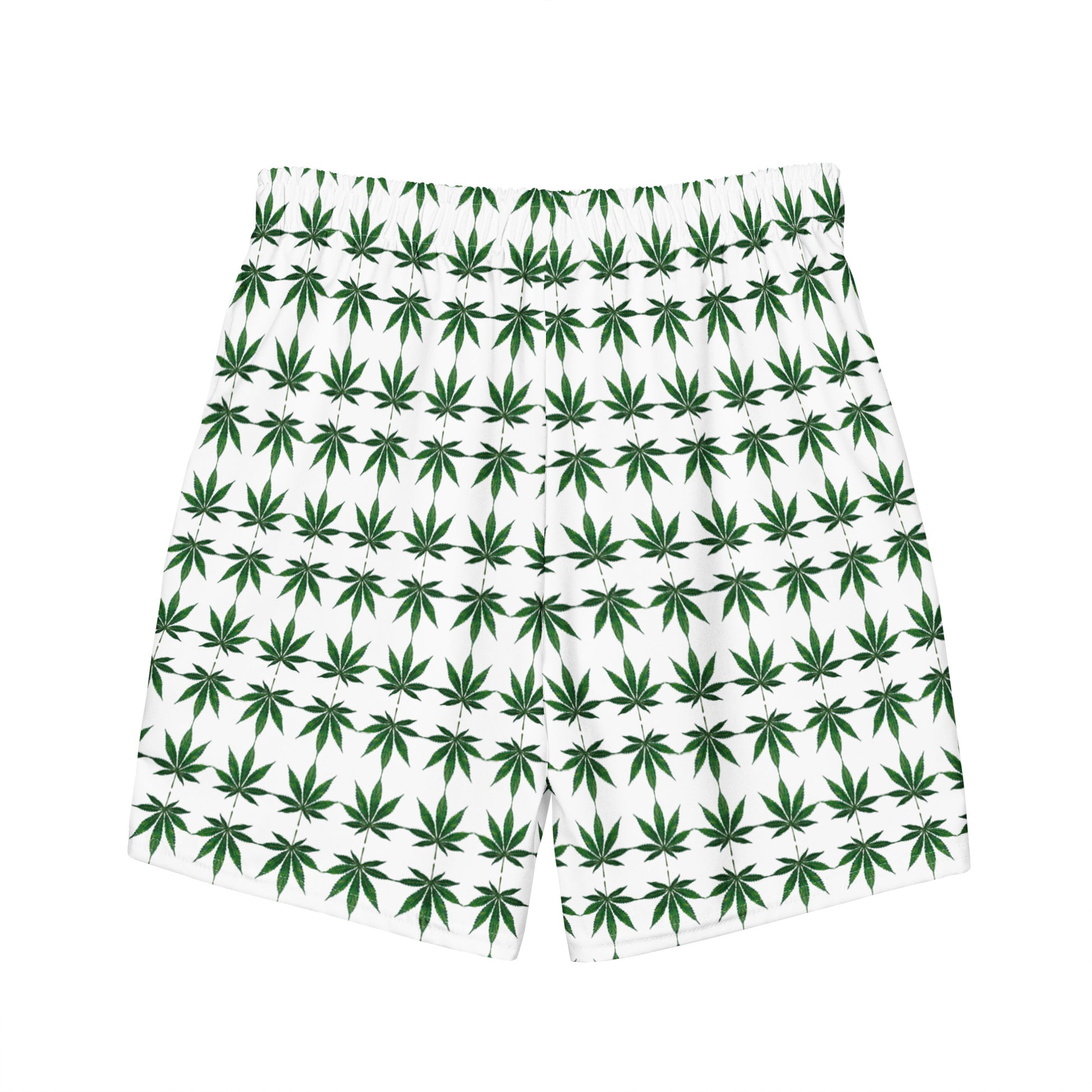 Swim Trunks With Weed Leaf