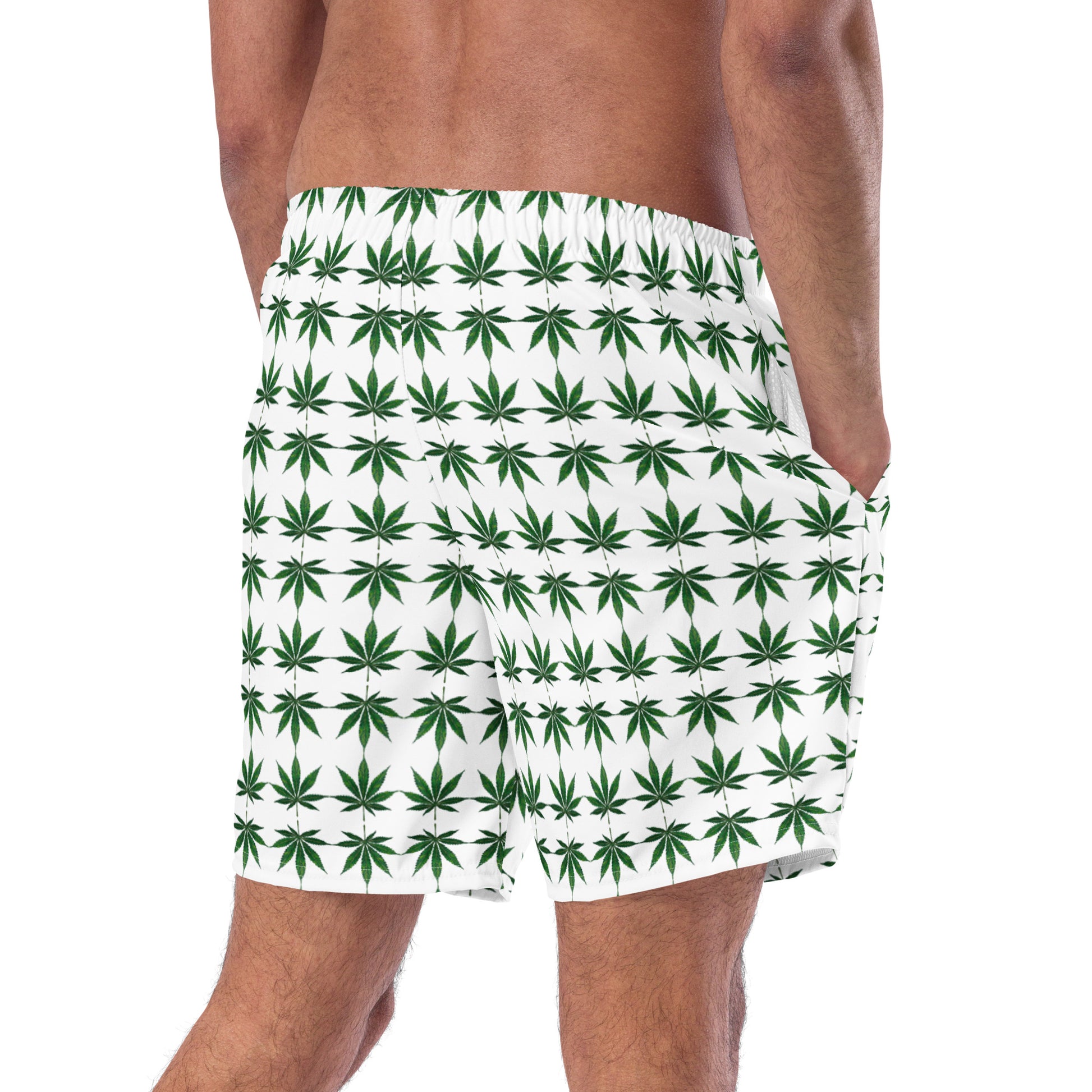 Cannabis Leaf Swim Trunks