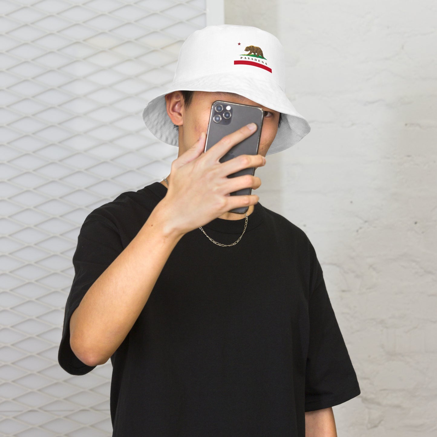 Pasadena CA Reversible bucket hat