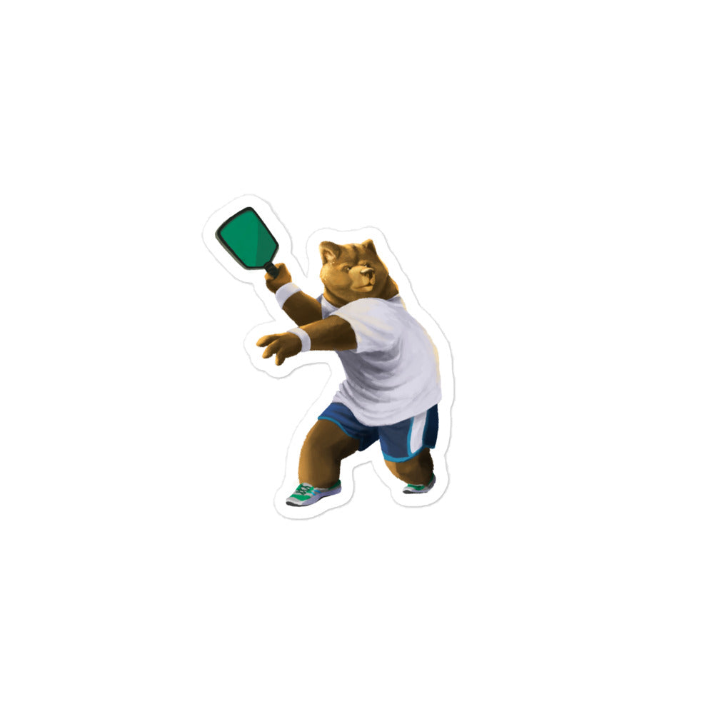 Pickleball Grizzly Sticker