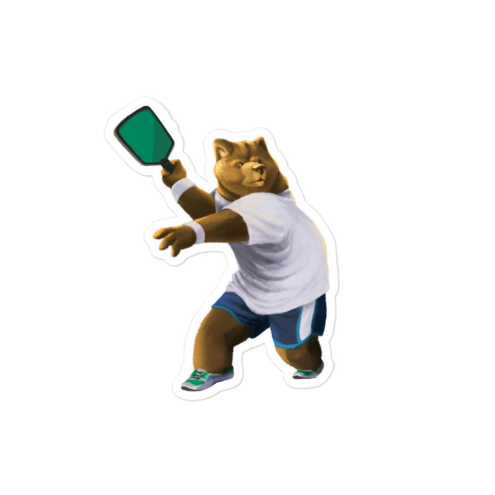 Pickleball Grizzly Sticker - Cali City Apparel
