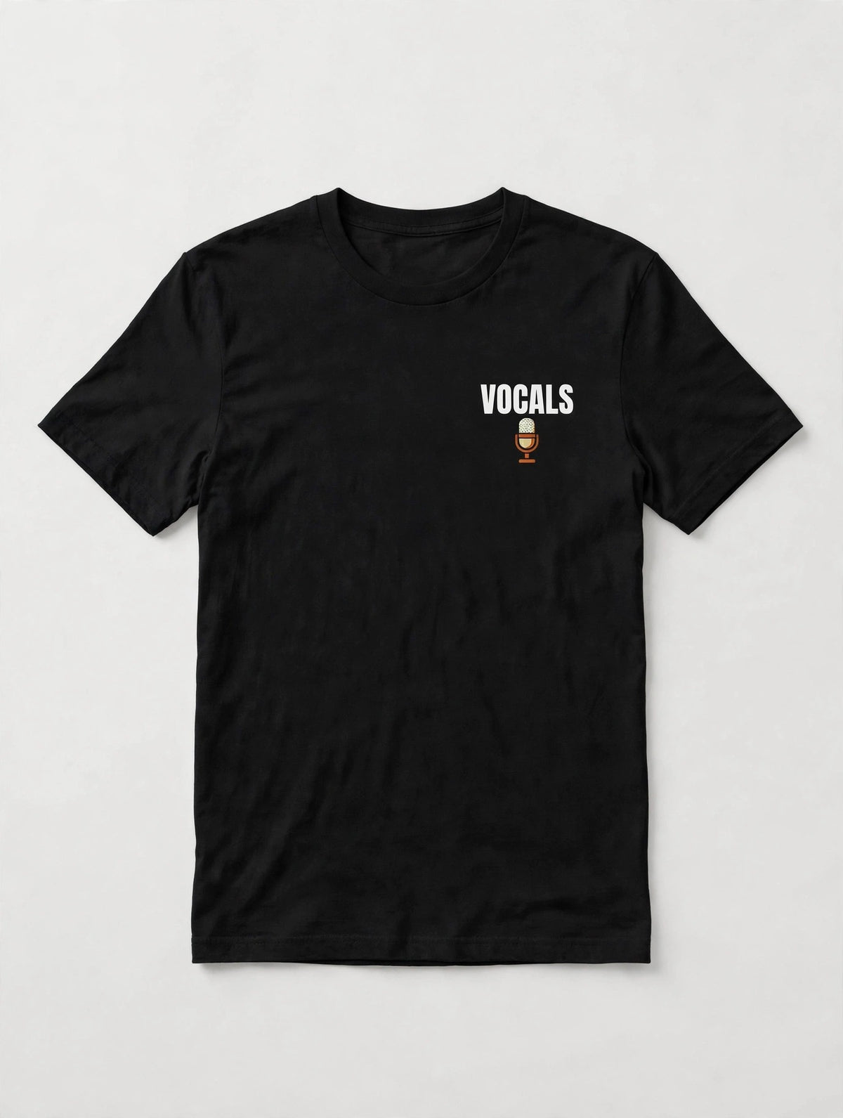 Bundle shirt 4 of 4, vocals front: VOCALS left chest print