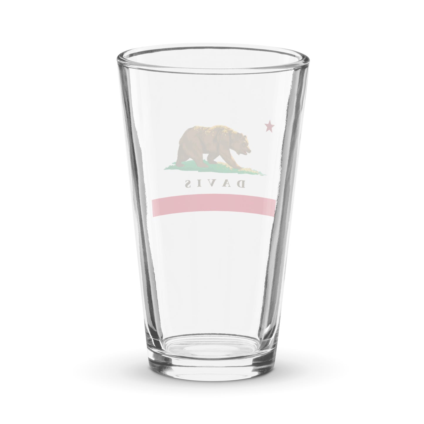 Davis CA pint glass - CAFlags
