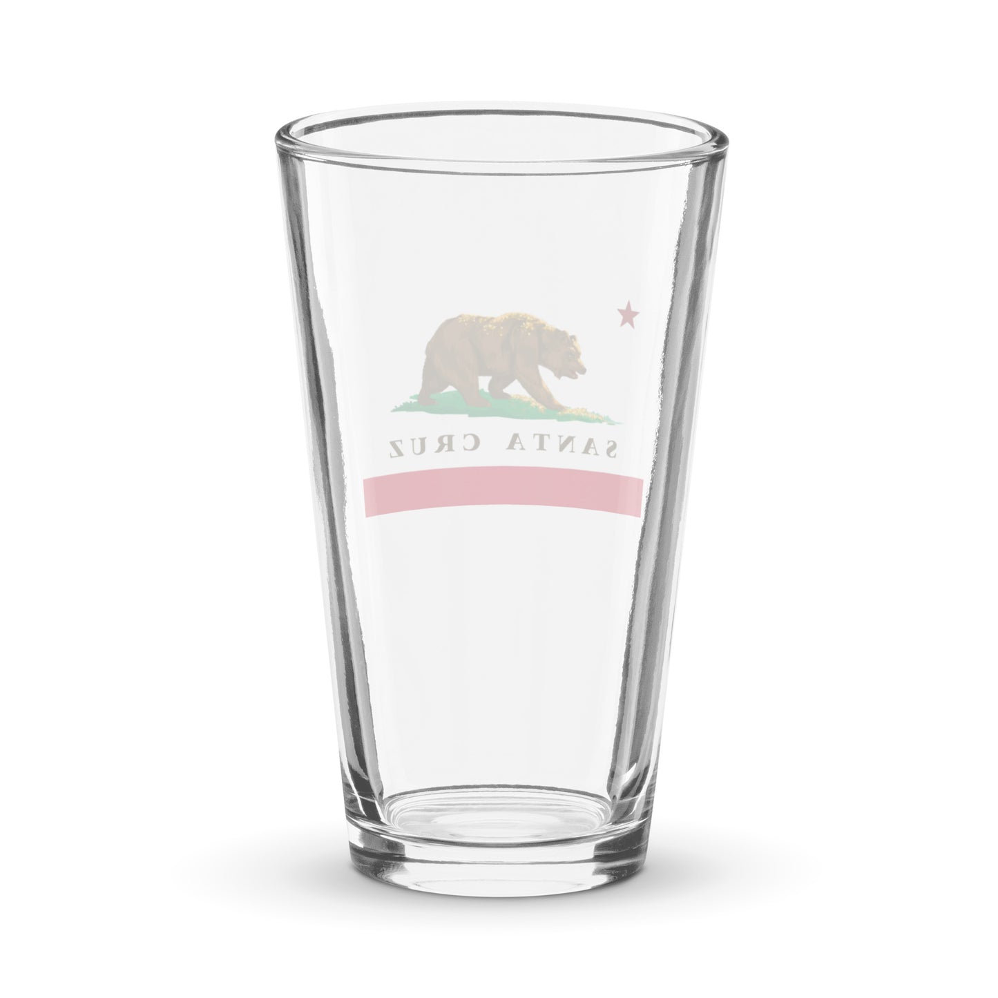 Santa Cruz pint glass