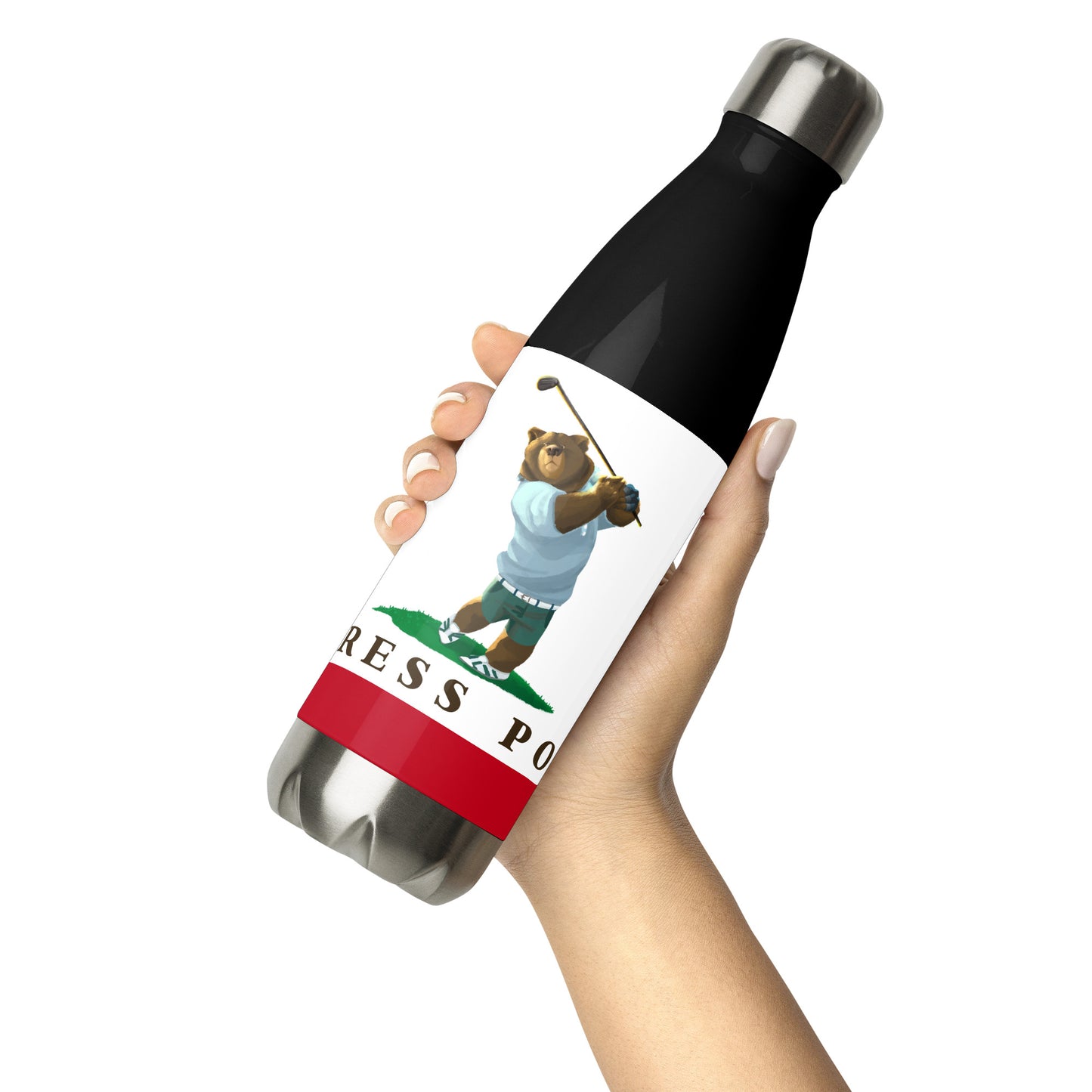 Cypress Point Golf Stainless steel water bottle - CAFlags