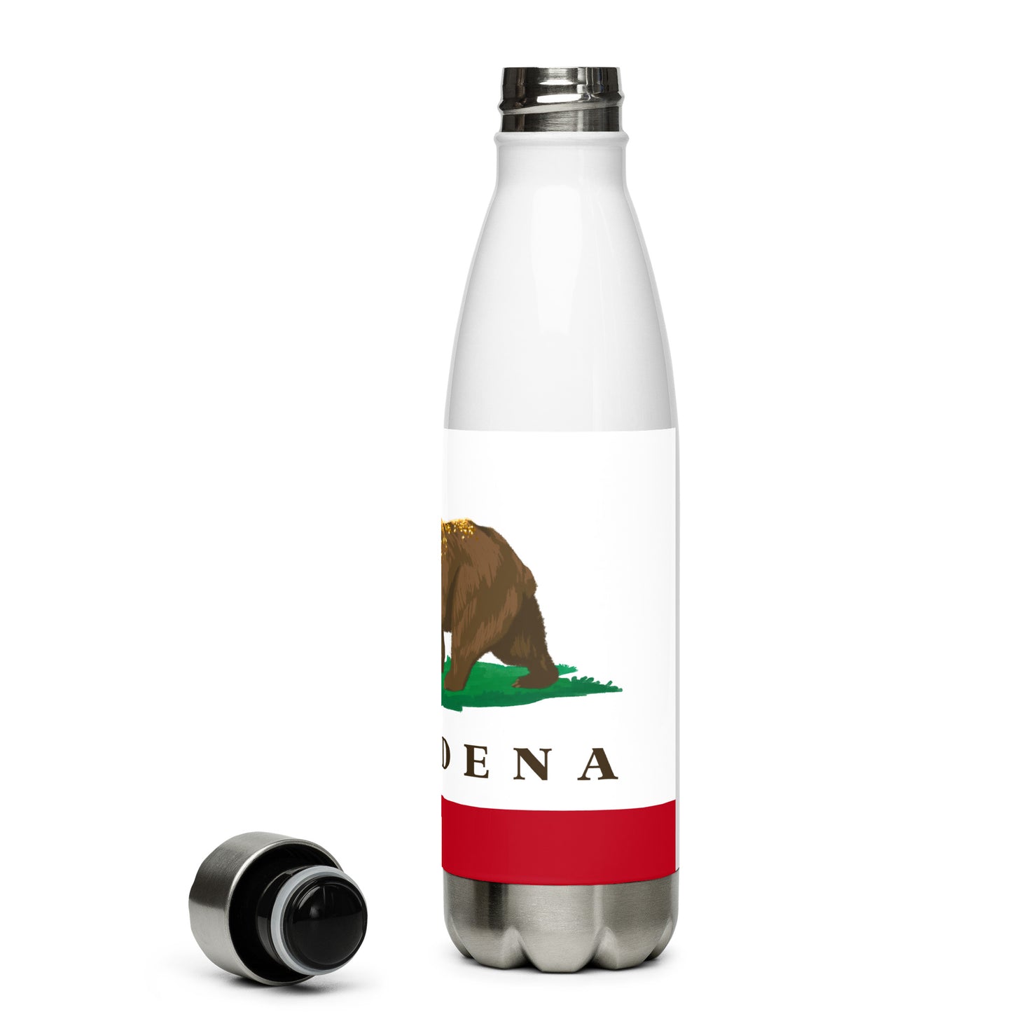 Pasadena CA Stainless steel water bottle - CAFlags