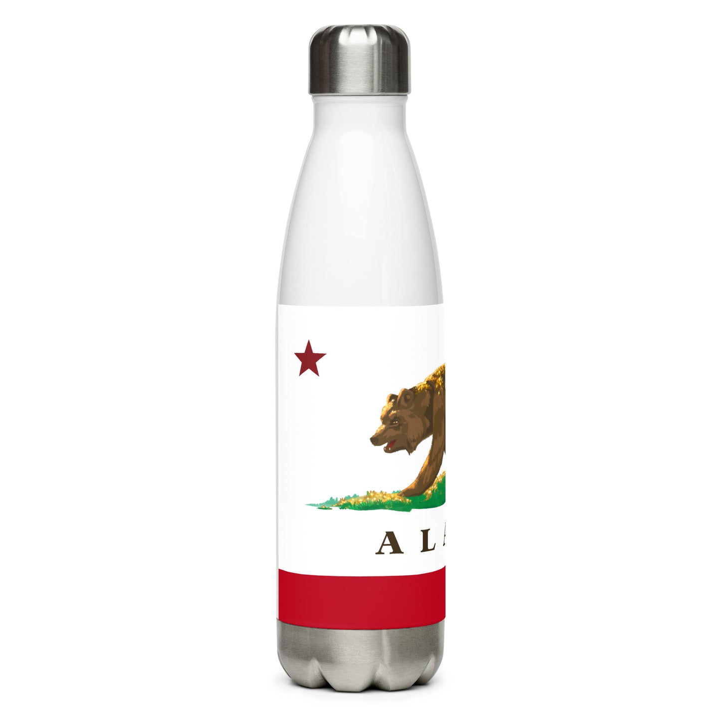 Alamo CA Stainless steel water bottle - CAFlags