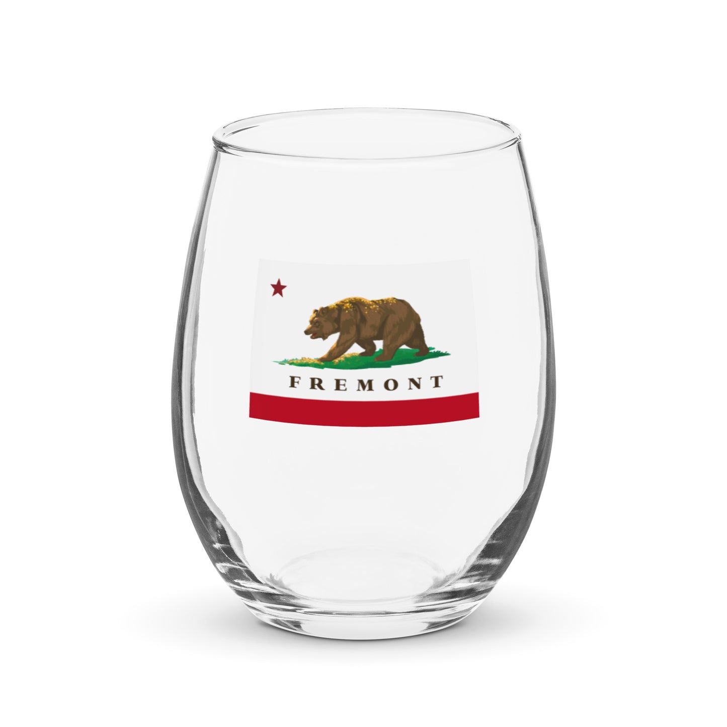 Fremont CA Stemless wine glass