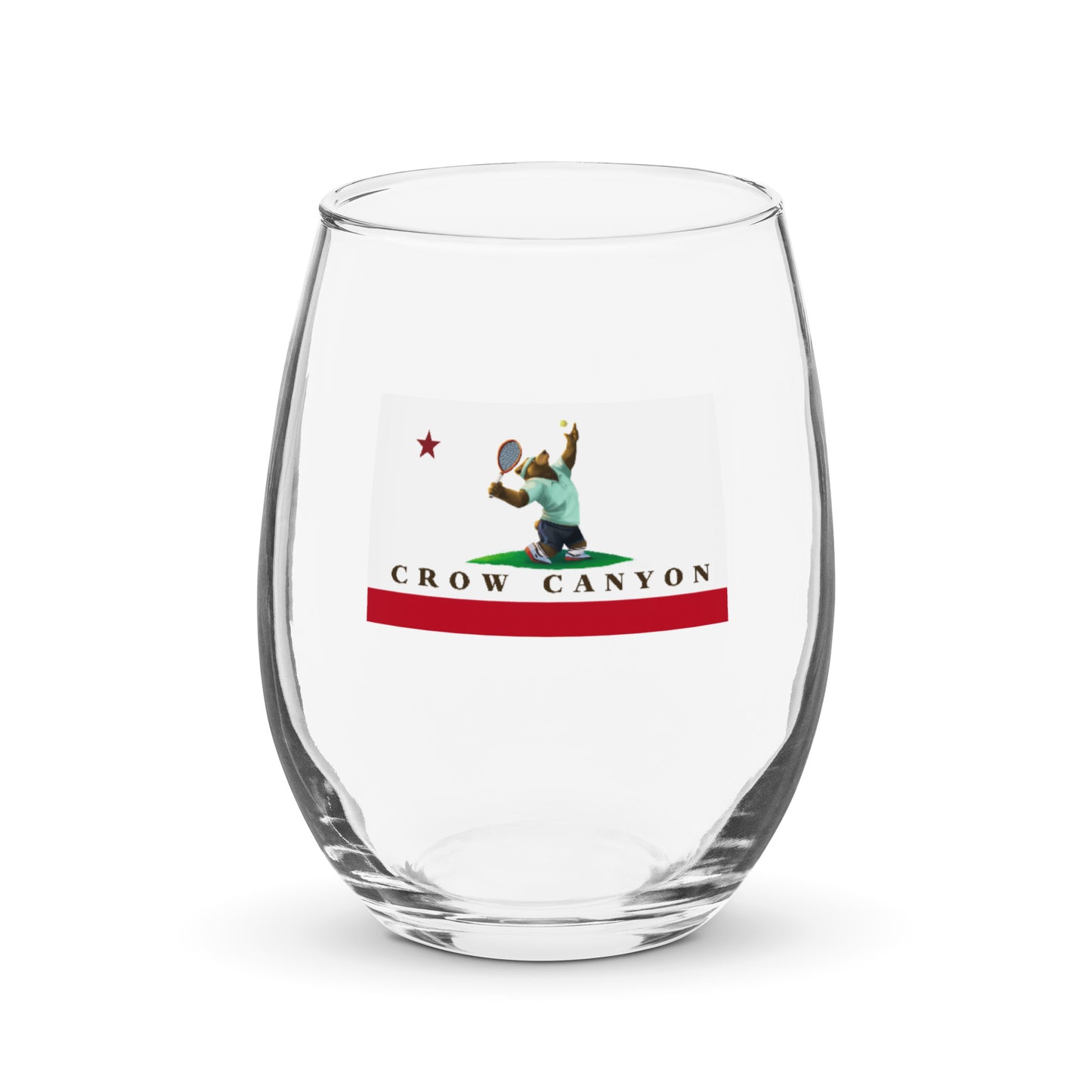 Crow Canyon Tennis Stemless wine glass