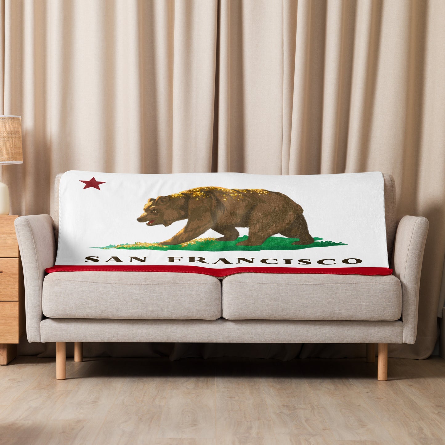 CA Flag San Francisco Sherpa blanket - CAFlags