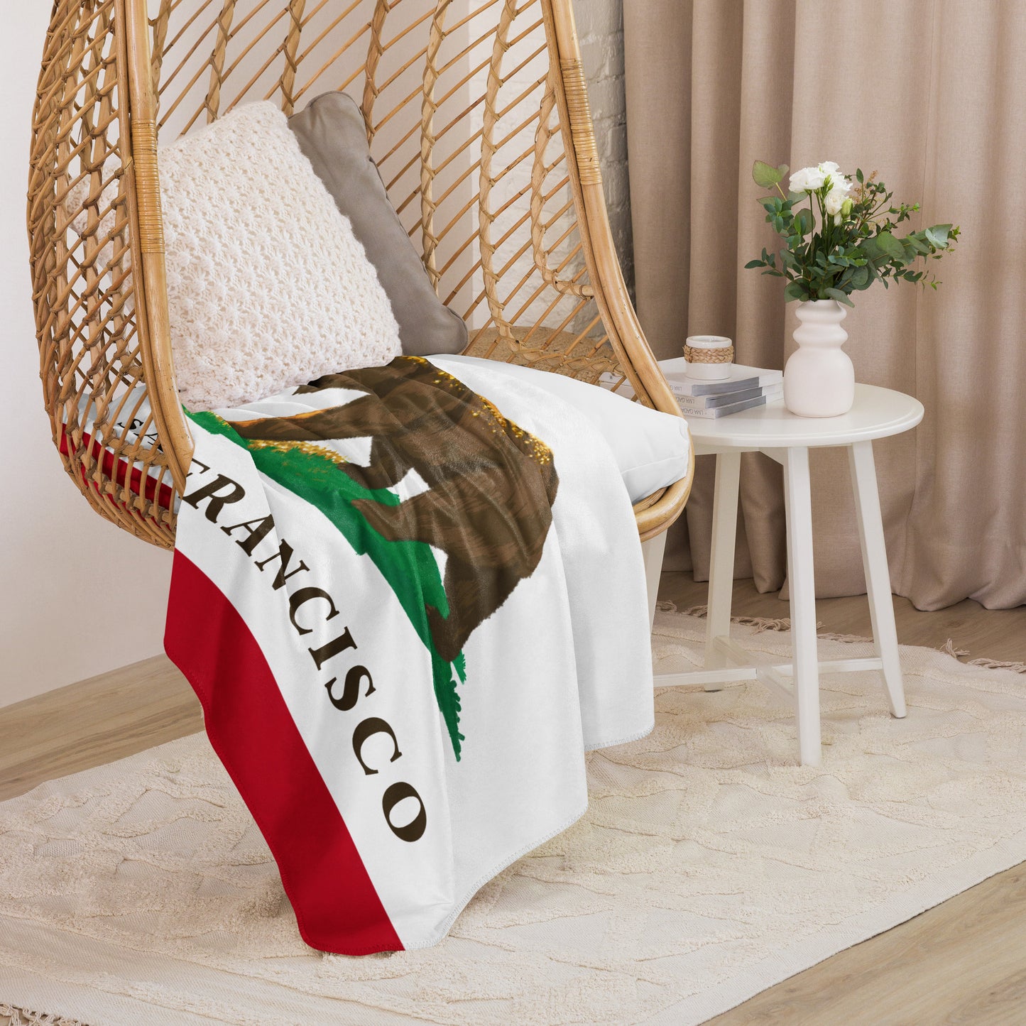 CA Flag San Francisco Sherpa blanket - CAFlags