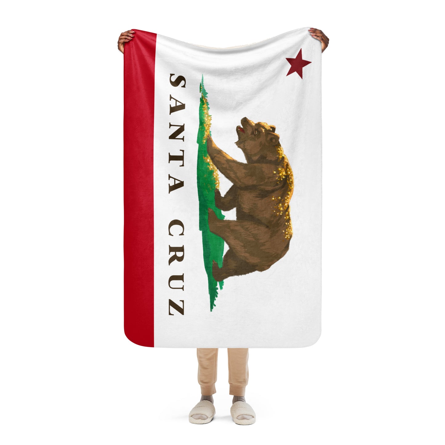 Santa Cruz Sherpa blanket - CAFlags