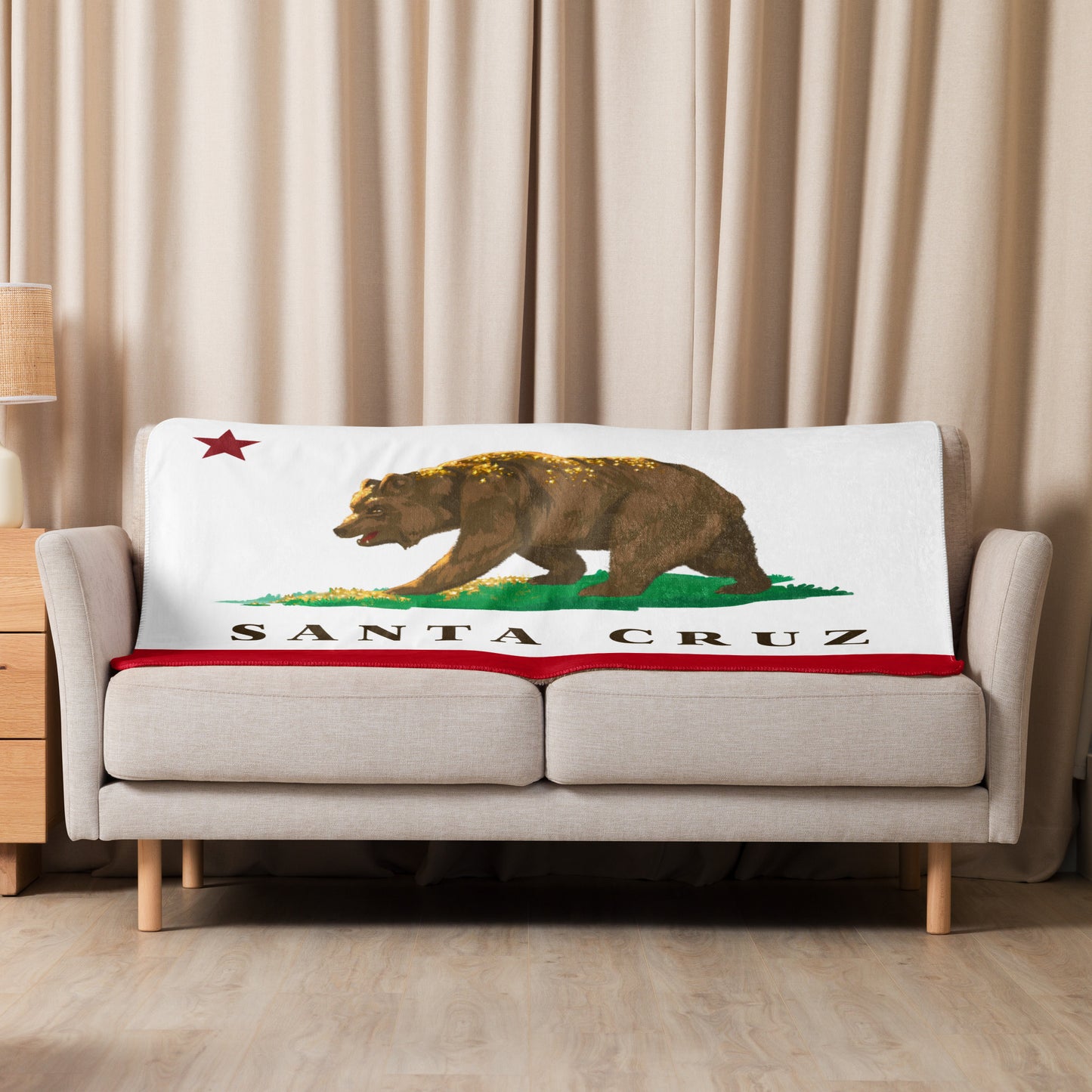 Santa Cruz Sherpa blanket - CAFlags