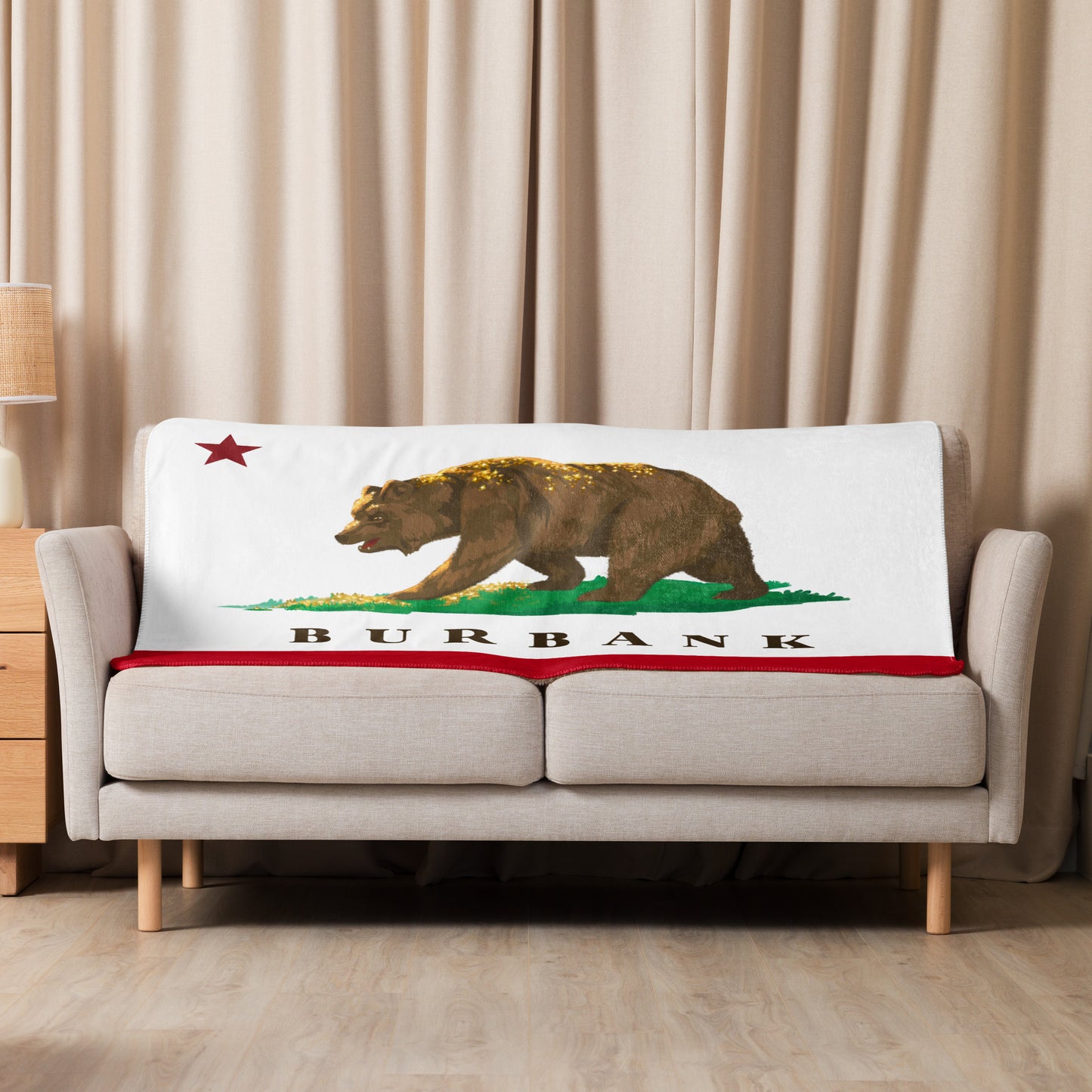 Burbank CA Sherpa blanket