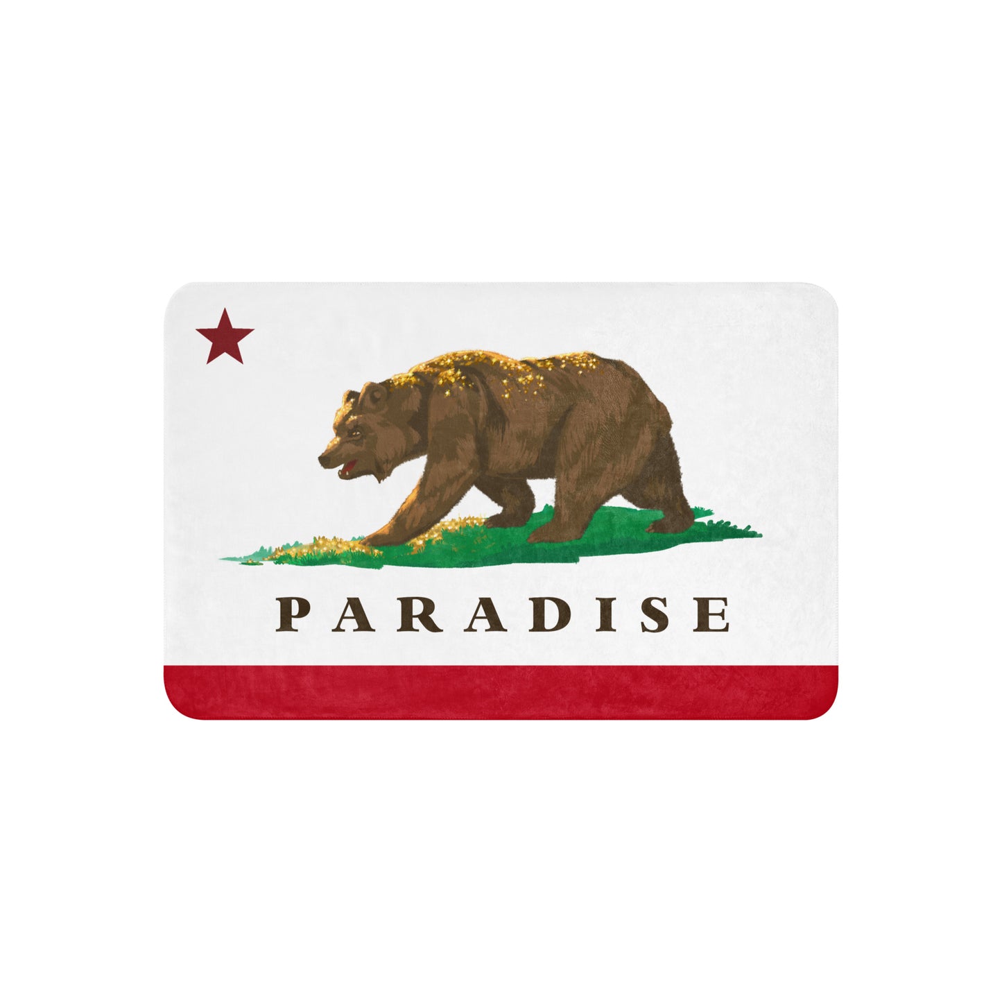 Paradise CA Sherpa blanket