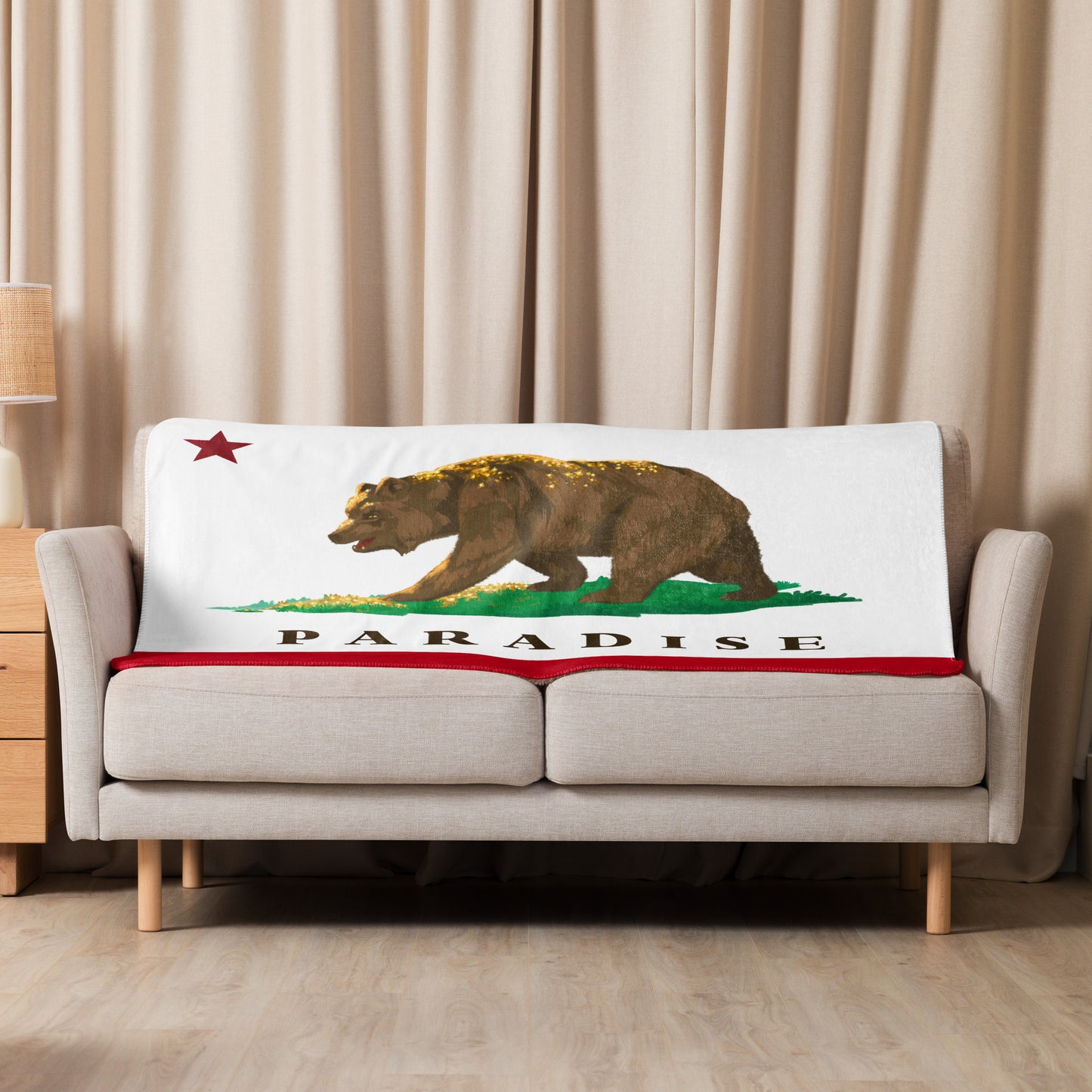 Paradise CA Sherpa blanket