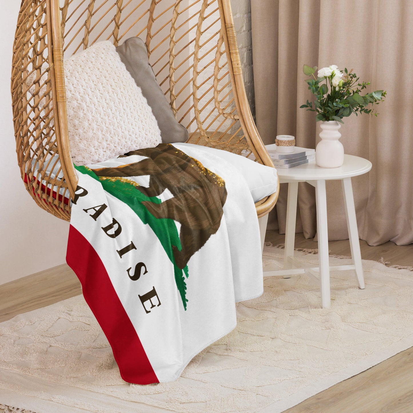 Paradise CA Sherpa blanket