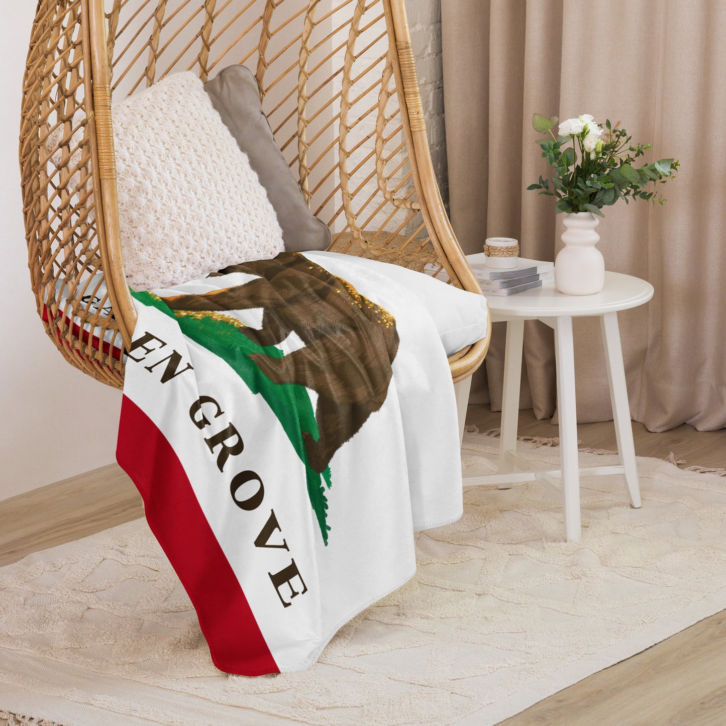Garden Grove Sherpa blanket