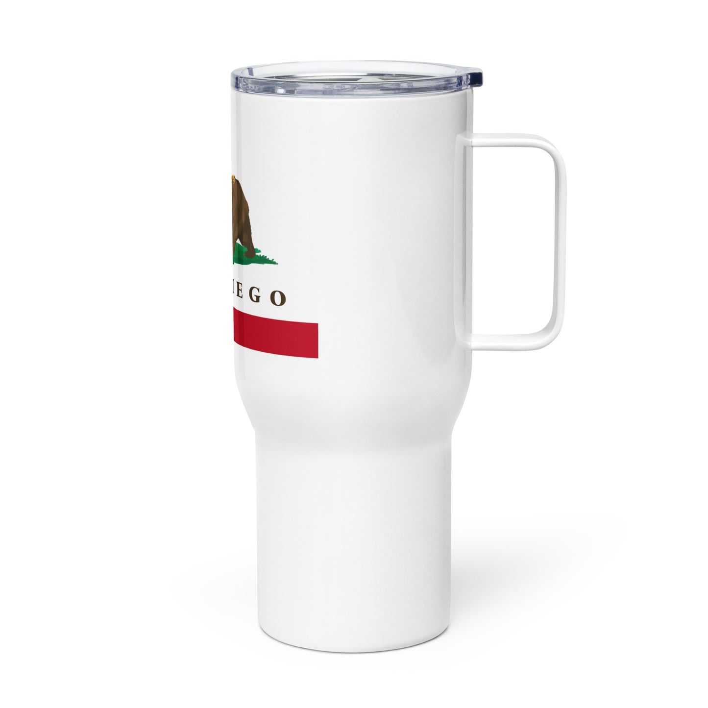 San Diego Travel mug with handle - Cali City Apparel