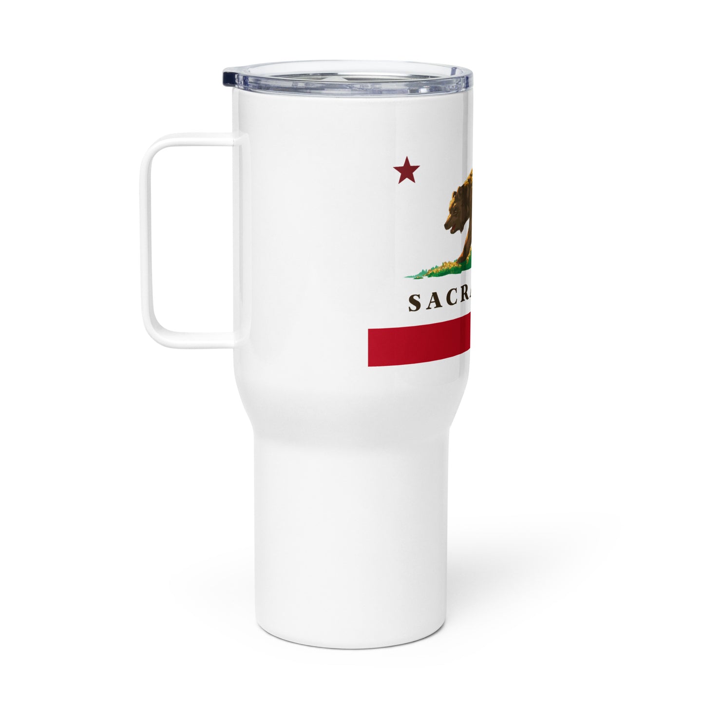 Sacramento CA Travel mug with handle