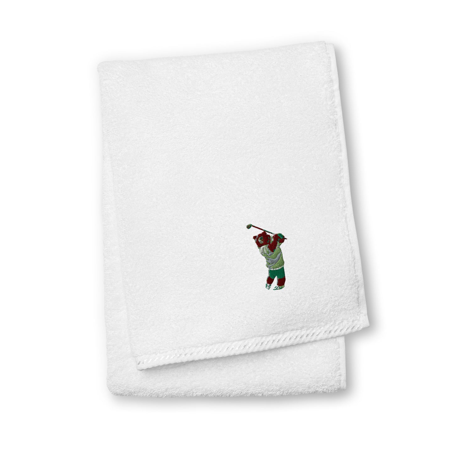 white golf towel