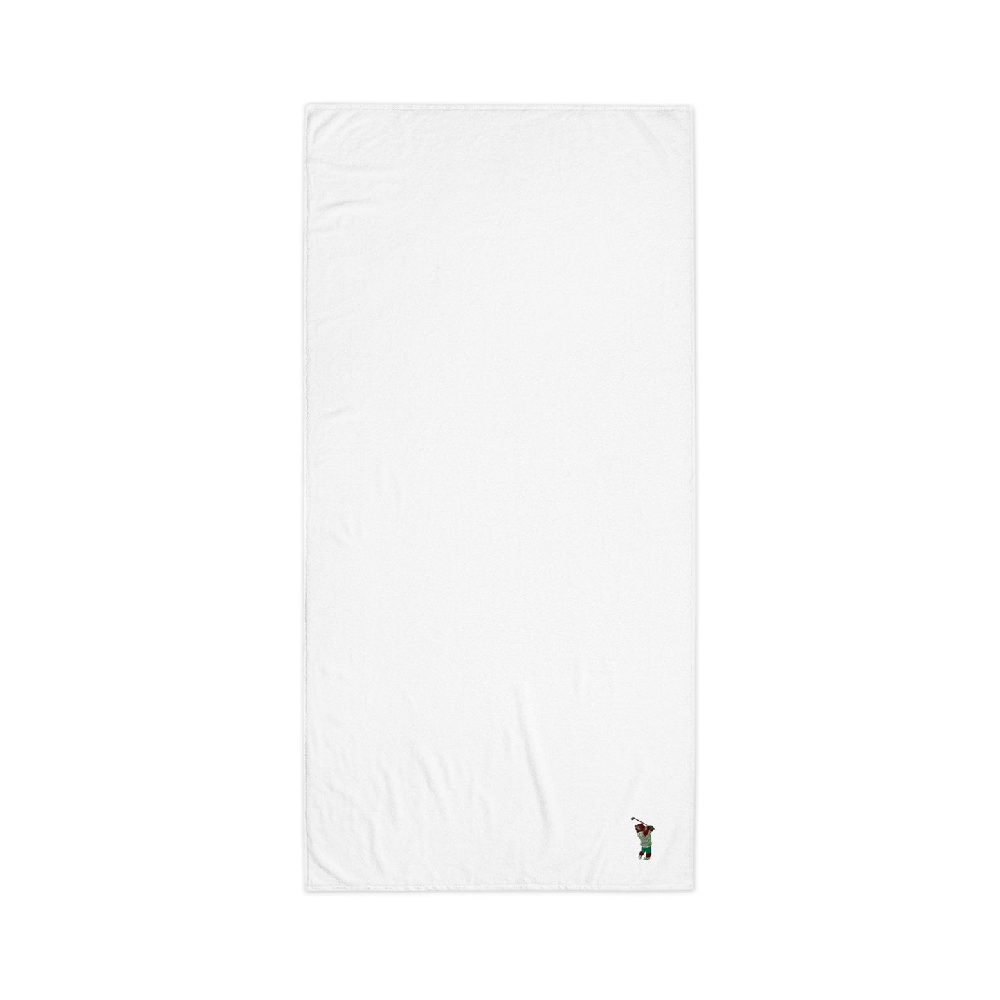 Golfing Grizzly cotton golf towel - CAFlags