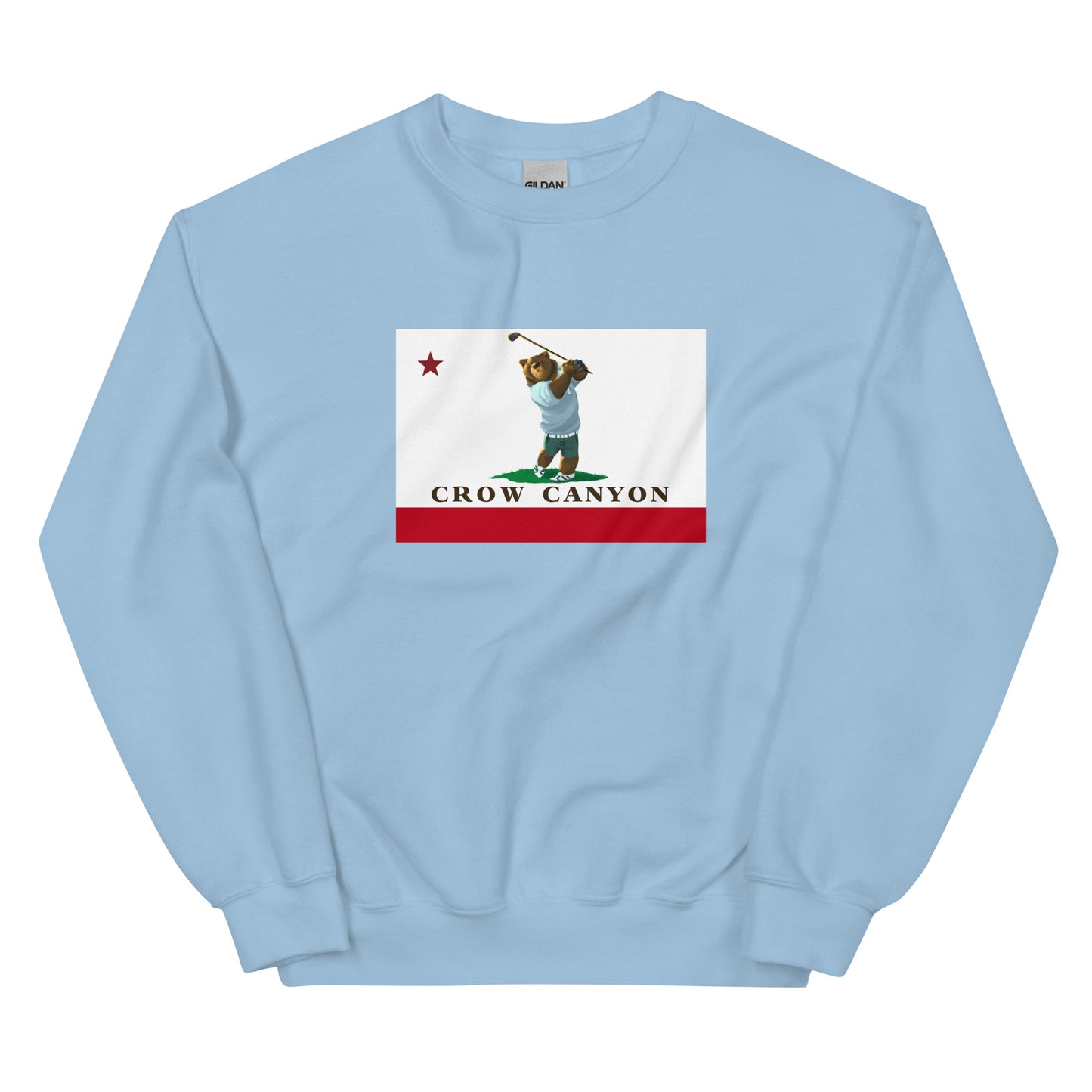 light blue Crow Canyon Golf Sweatshirt