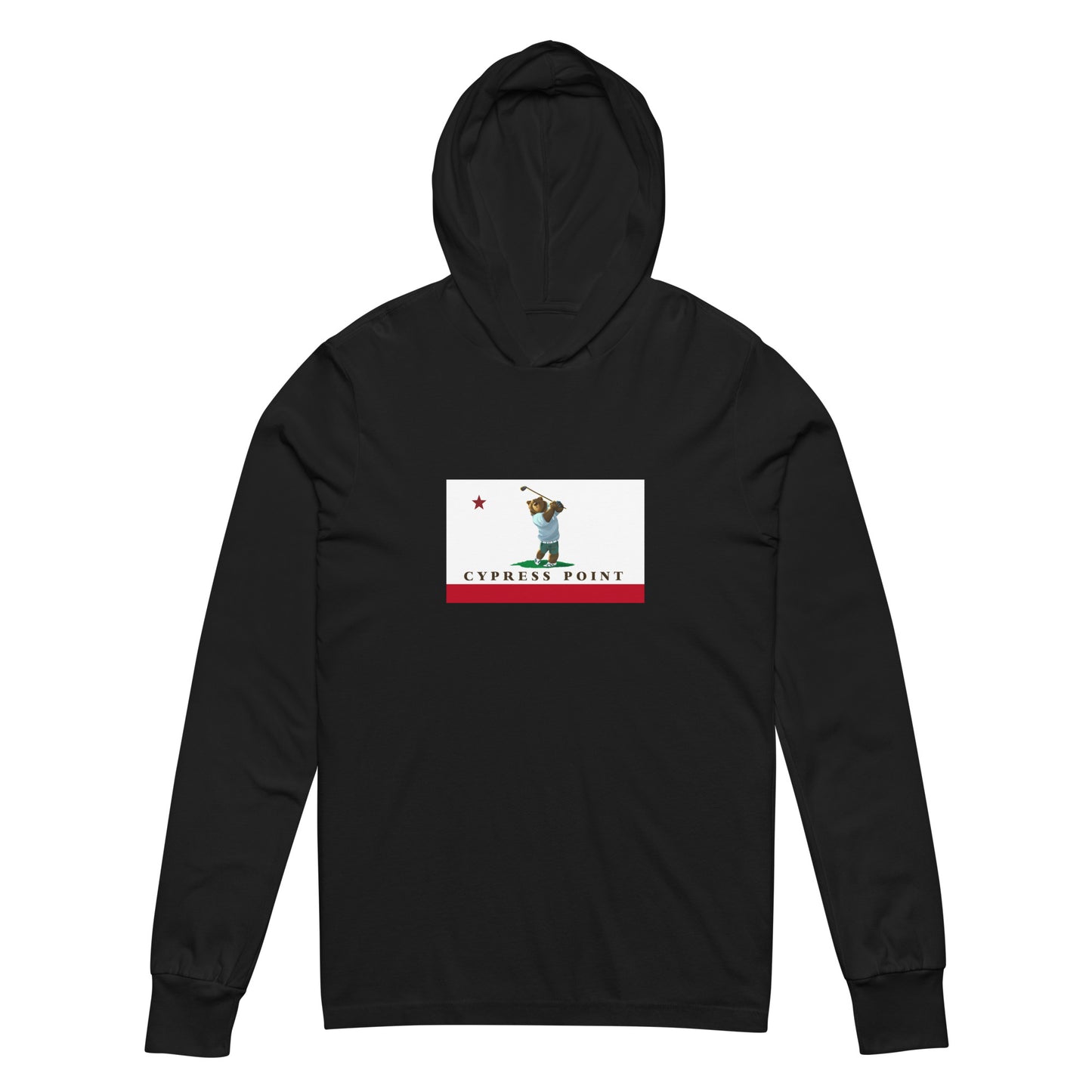 Cypress Point Golf Hooded long-sleeve tee - CAFlags