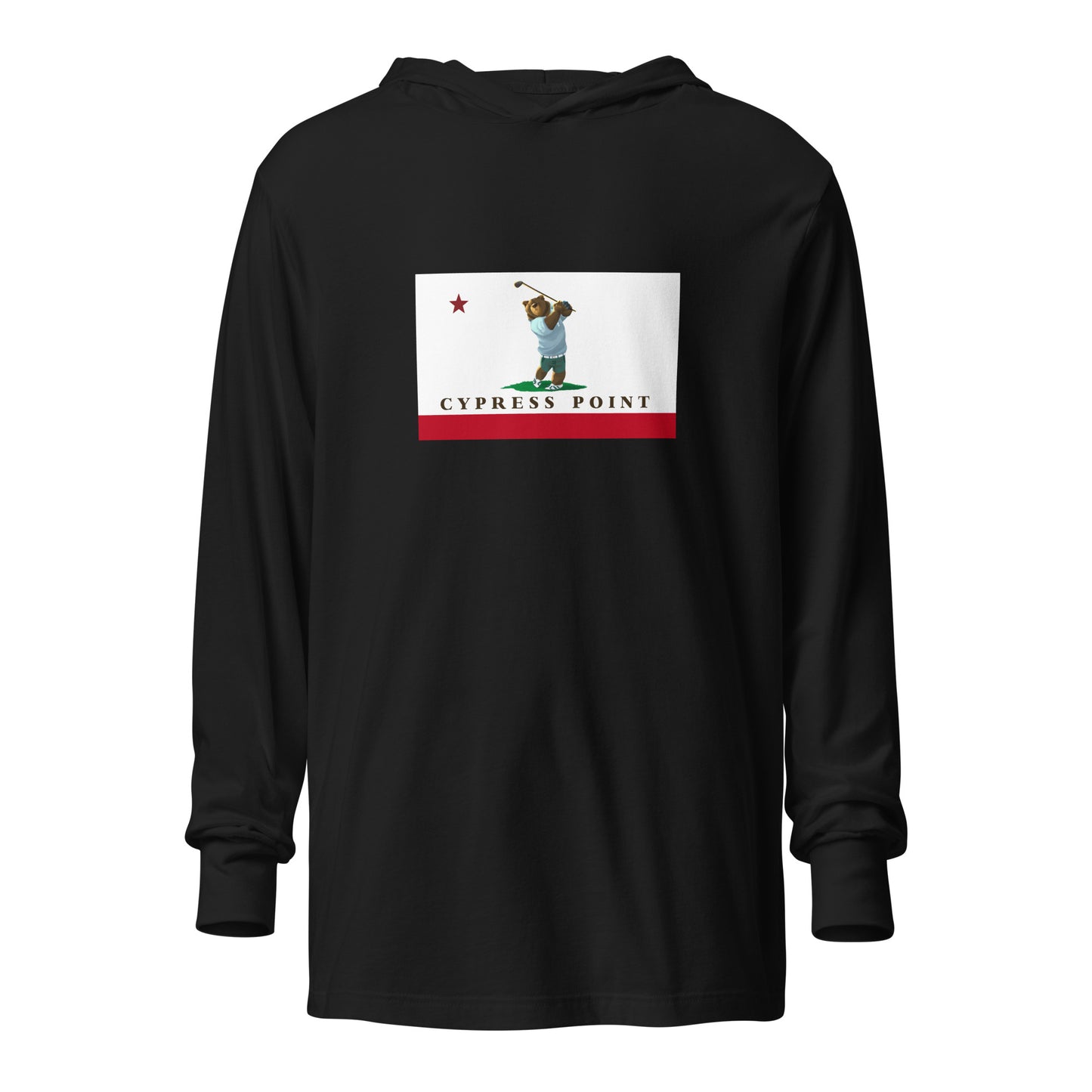 Cypress Point Golf Hooded long-sleeve tee - CAFlags