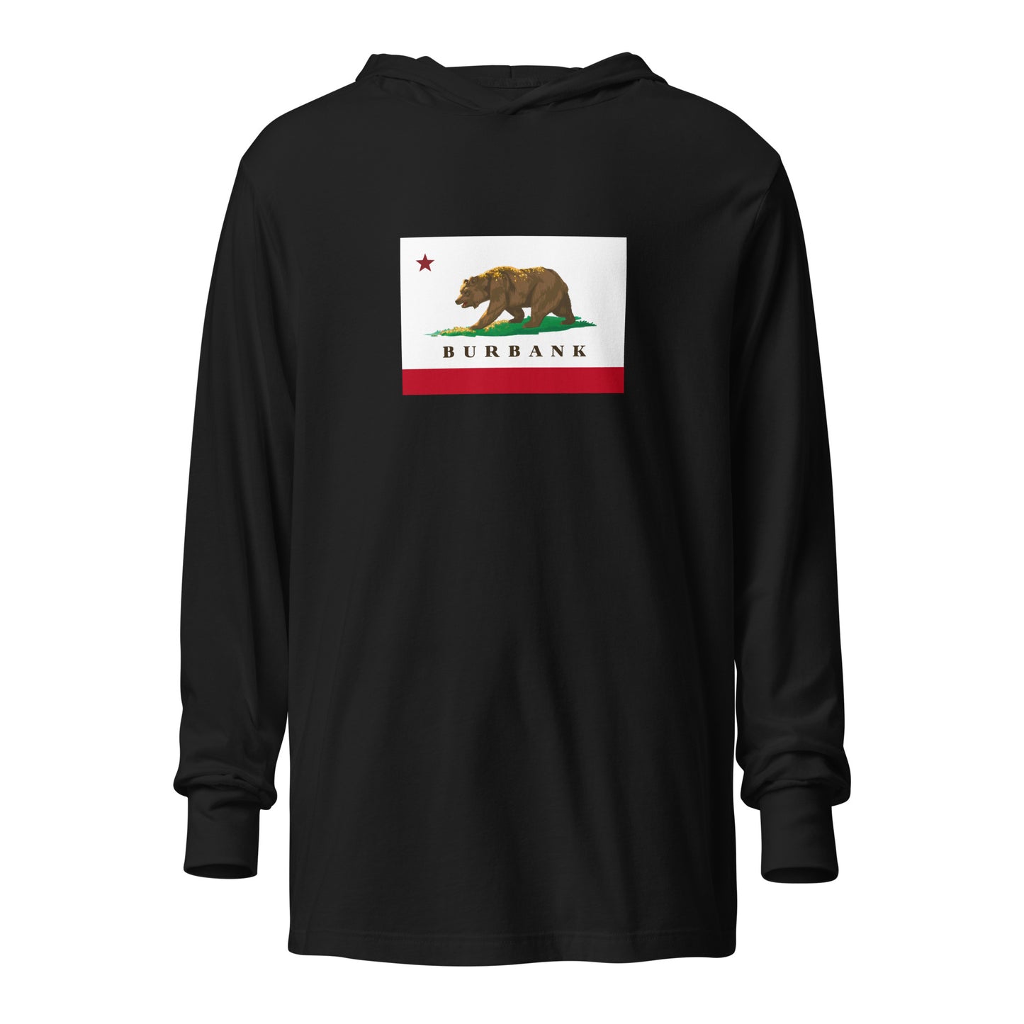 Black Burbank Hooded tee