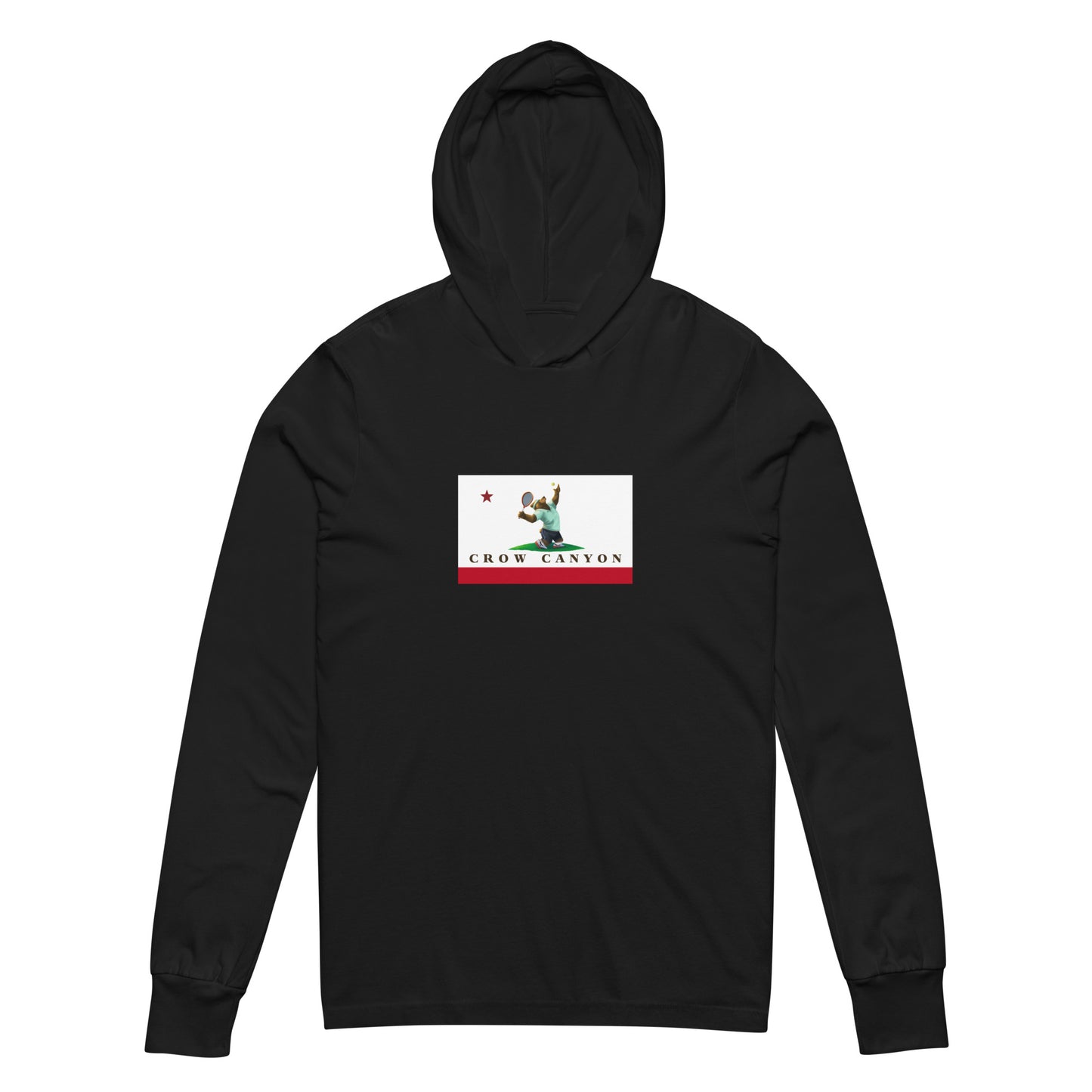 Crow Canyon Tennis Hooded long-sleeve tee