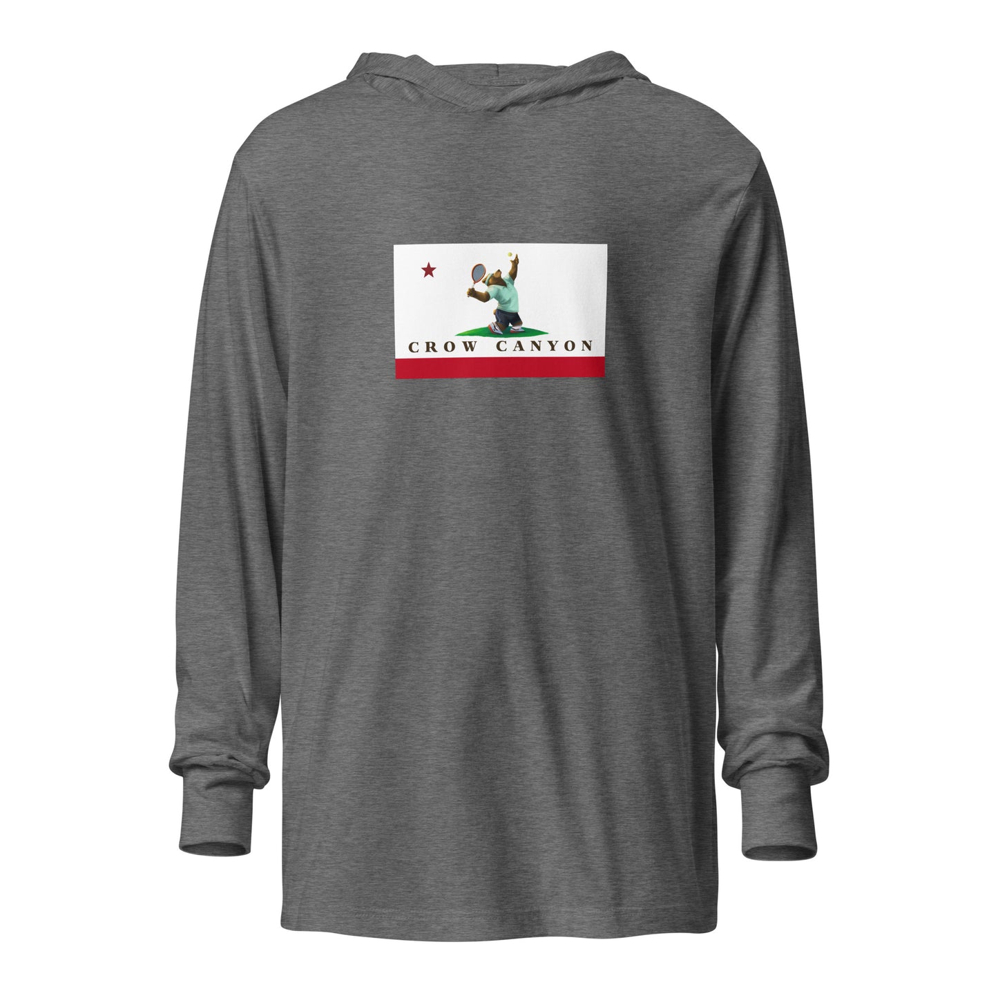 Crow Canyon Tennis Hooded long-sleeve tee