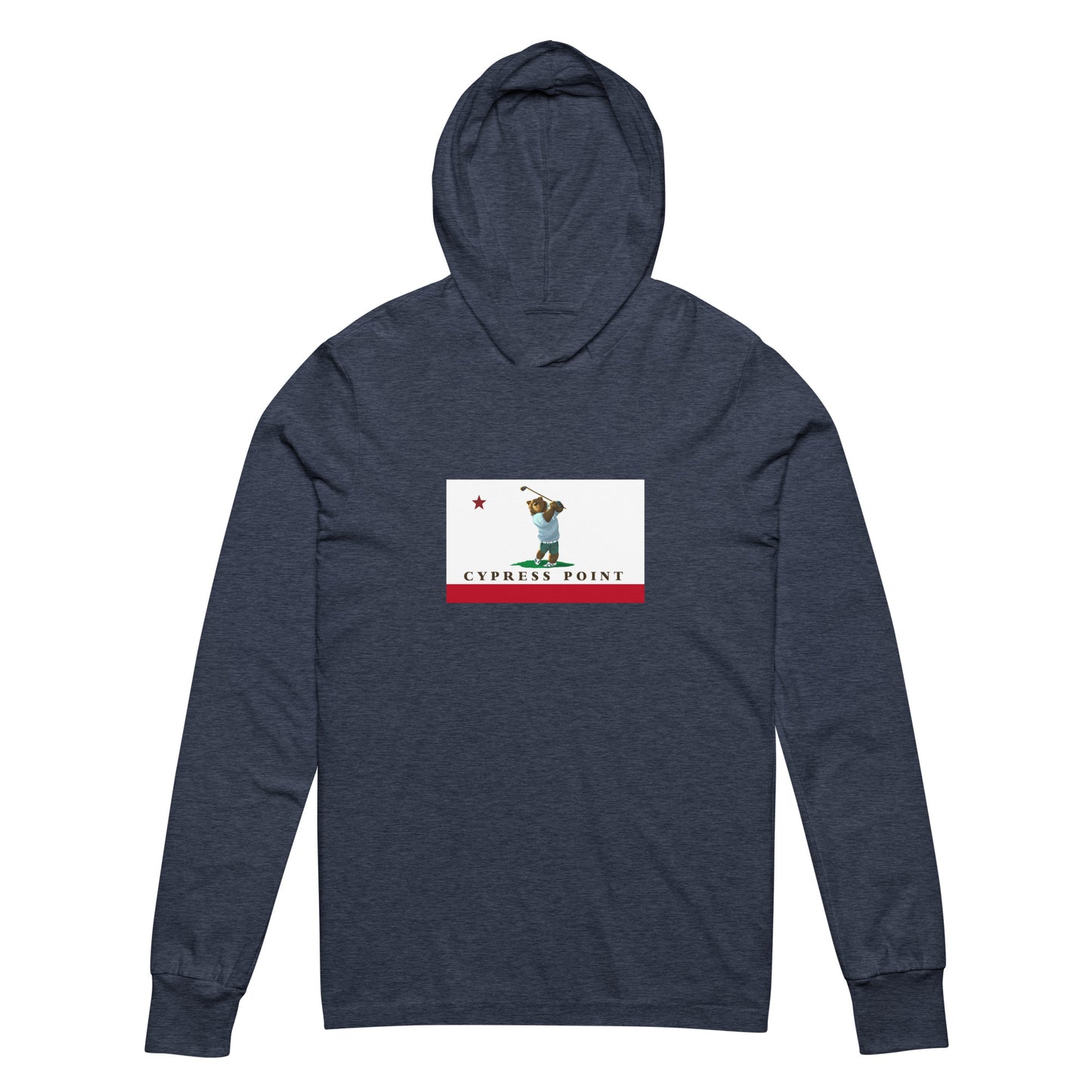Cypress Point Golf Hooded long-sleeve tee - CAFlags