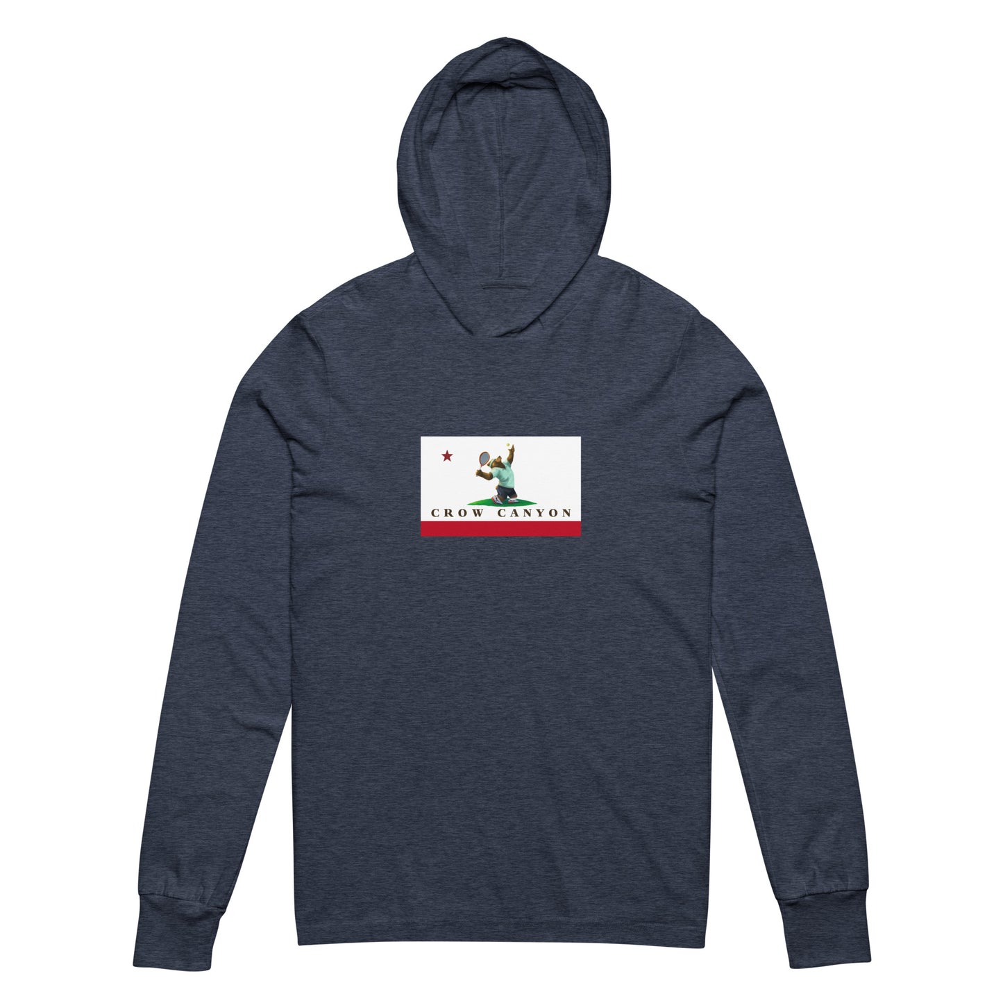Crow Canyon Tennis Hooded long-sleeve tee