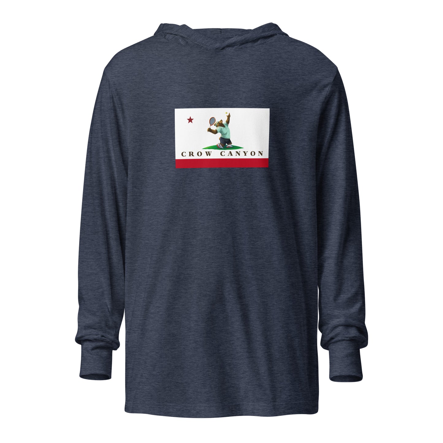 Crow Canyon Tennis Hooded long-sleeve tee