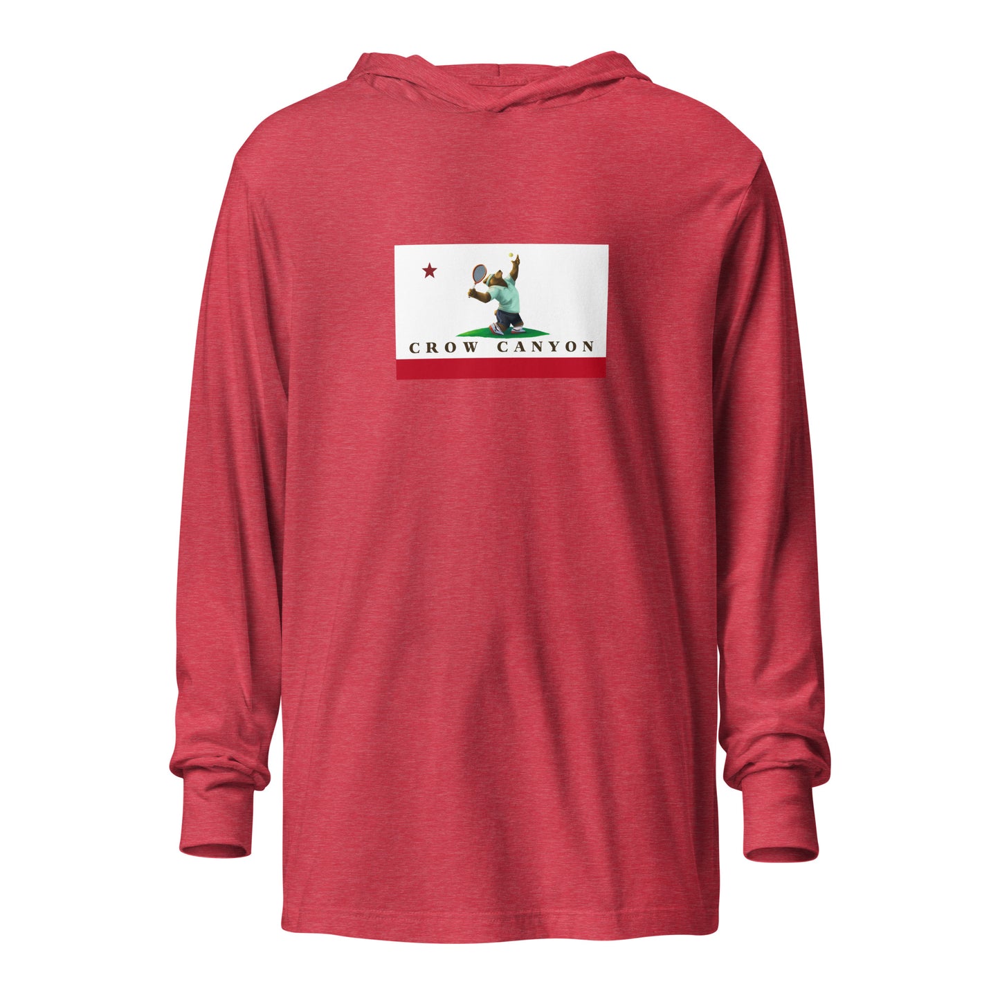 Crow Canyon Tennis Hooded long-sleeve tee