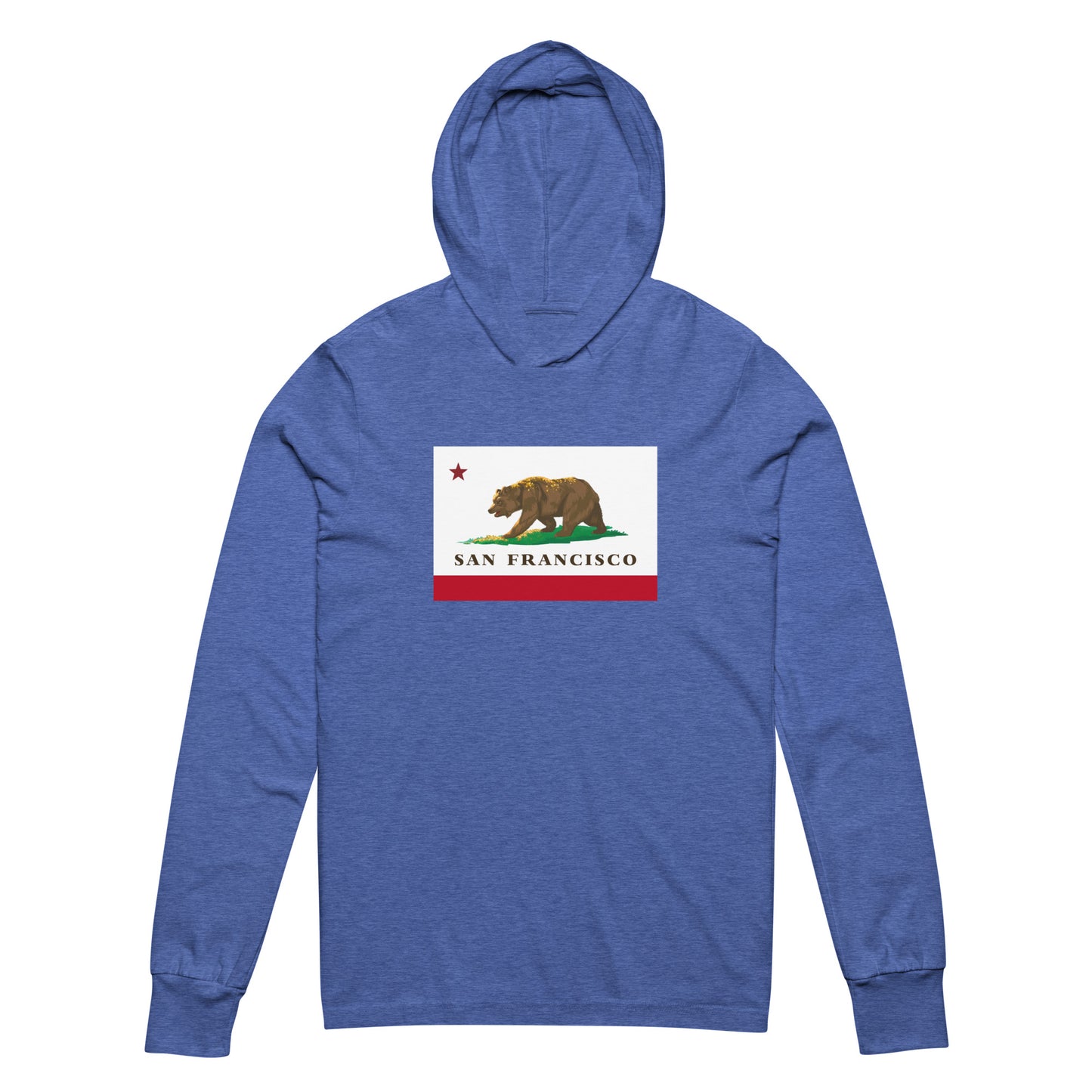 San Francisco CA Flag Hooded long-sleeve tee - CAFlags