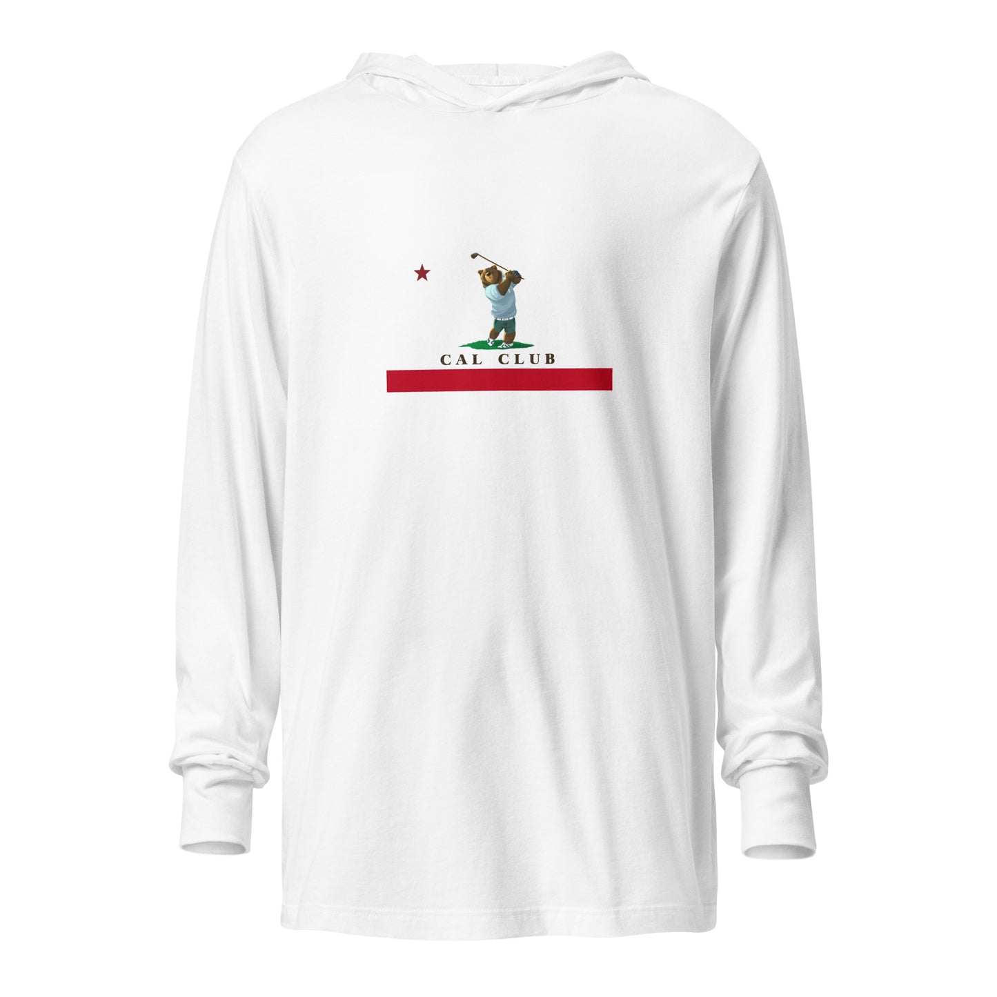 Cal Club Golf Hooded long-sleeve tee - CAFlags