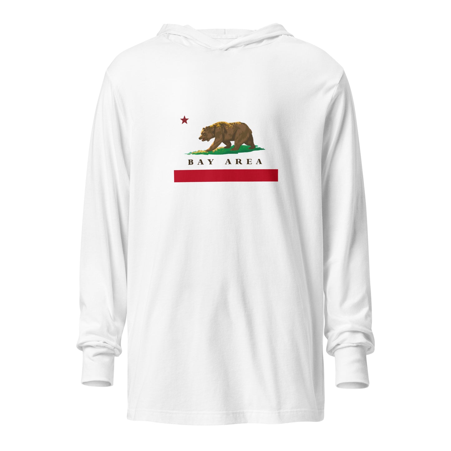 Bay Area Hooded long-sleeve tee - CAFlags